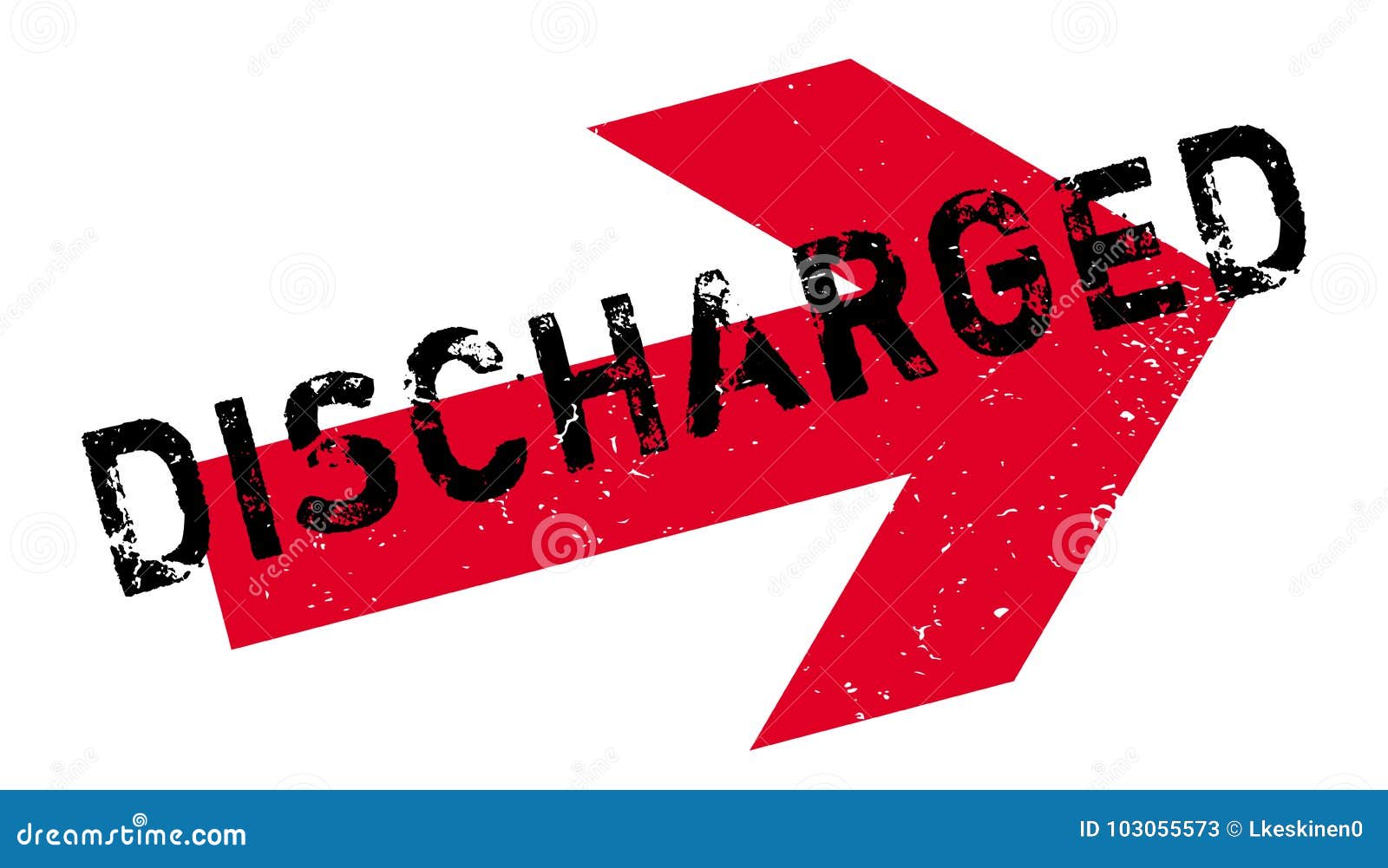 discharged rubber stamp