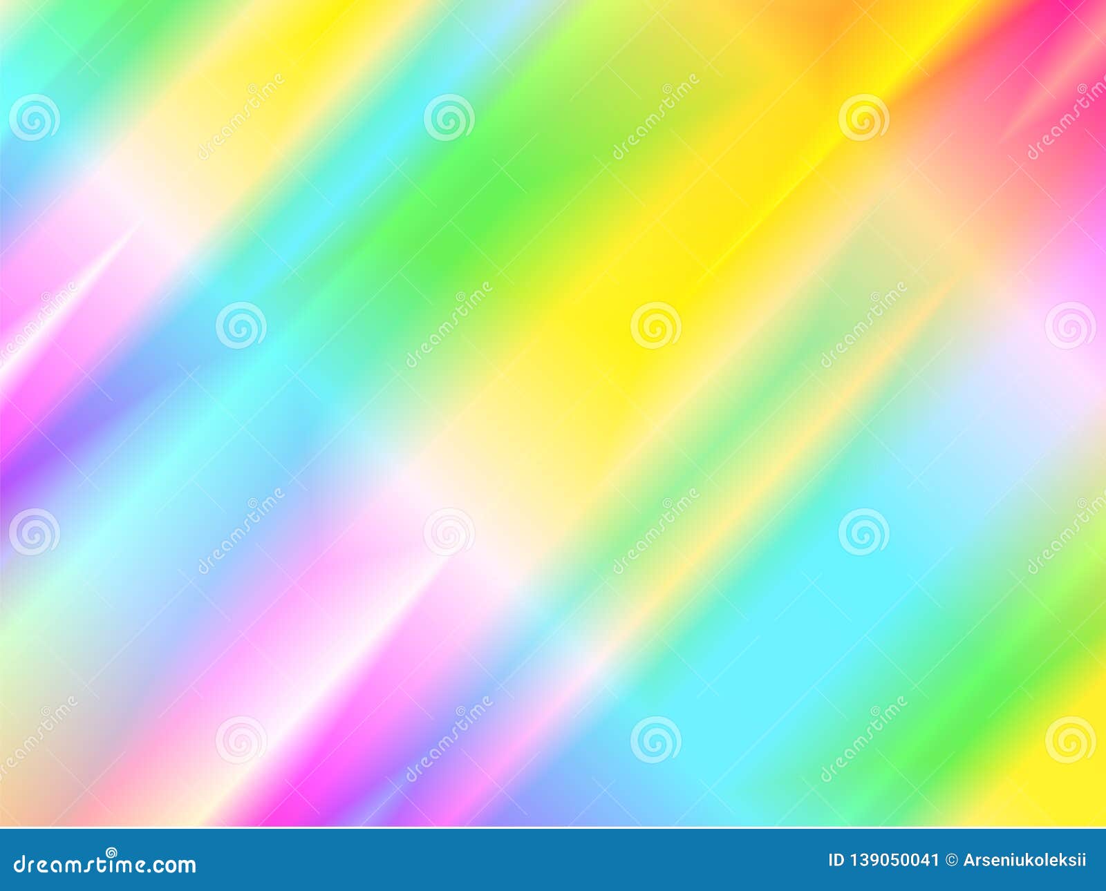 Disco Background. Rainbow Reflection and Light Beams Texture Stock