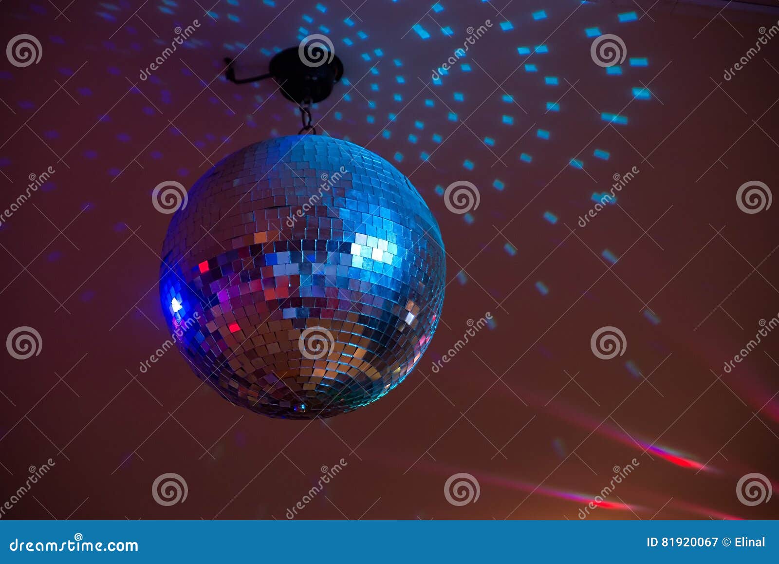 Disco Ball in Blue Light. Party, Event Stock Image Image of light