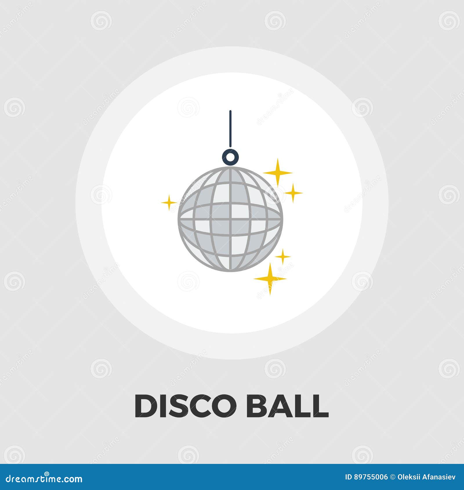 Disco ball flat icon stock vector. Illustration of mirror - 89755006, image size:1600x1690