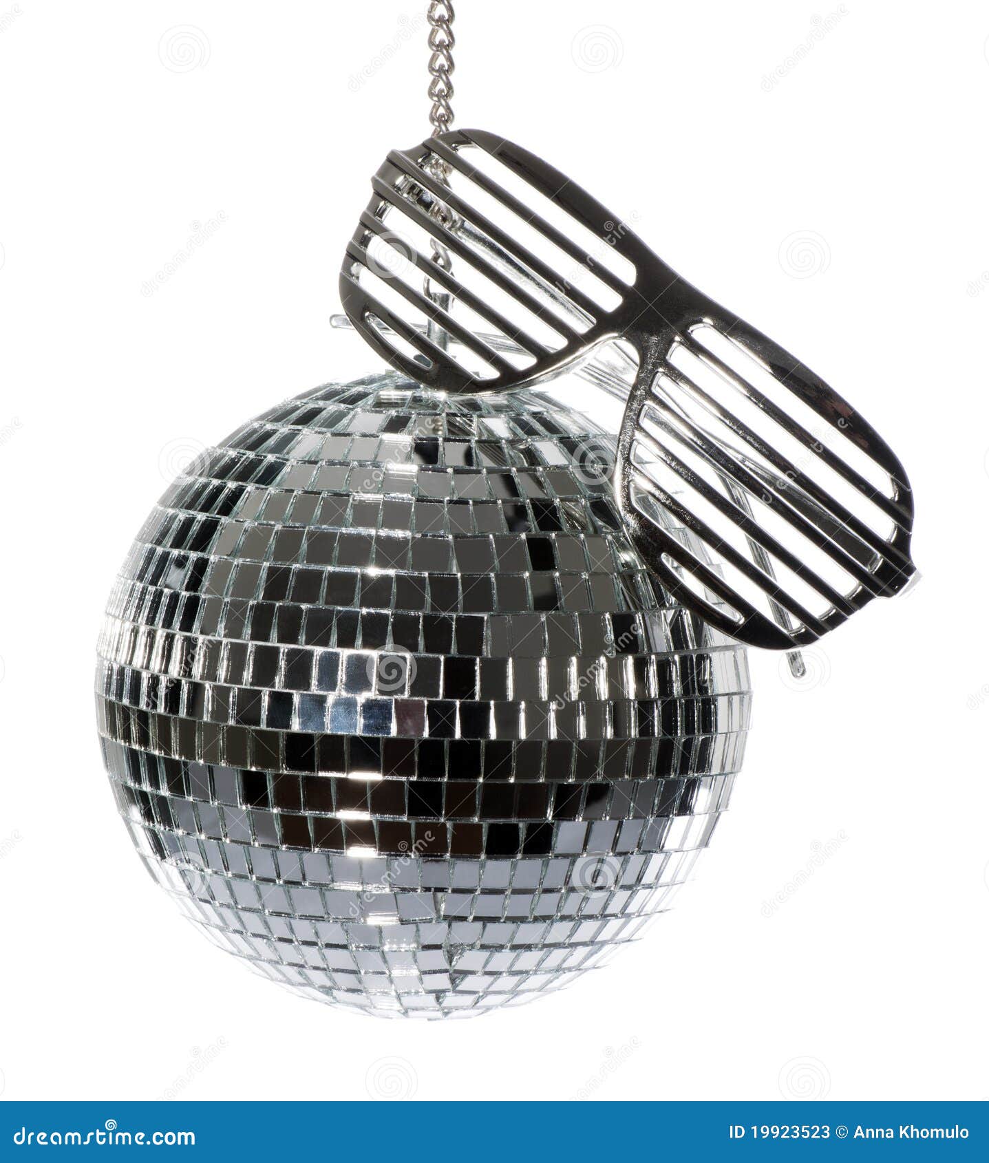 Disco ball with glasses stock image. Image of 19923523