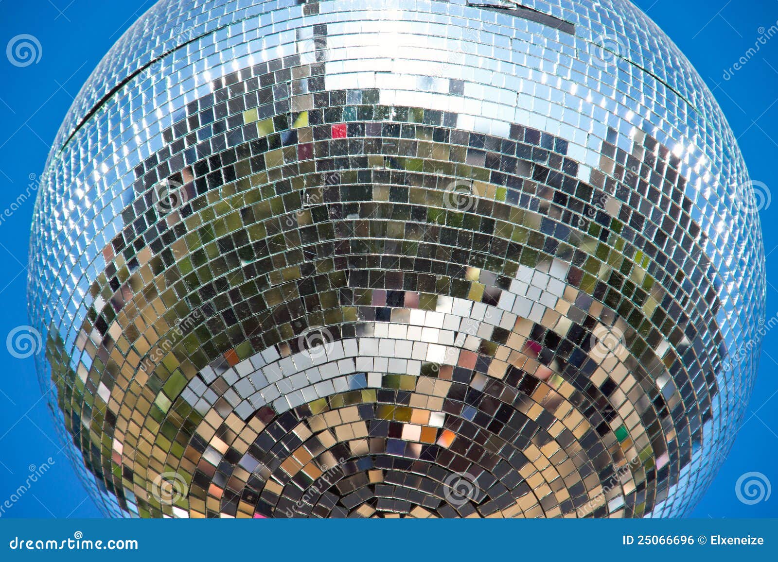 Disco Ball Hanging Outdoors Stock Photo Image of glitter, nightlife