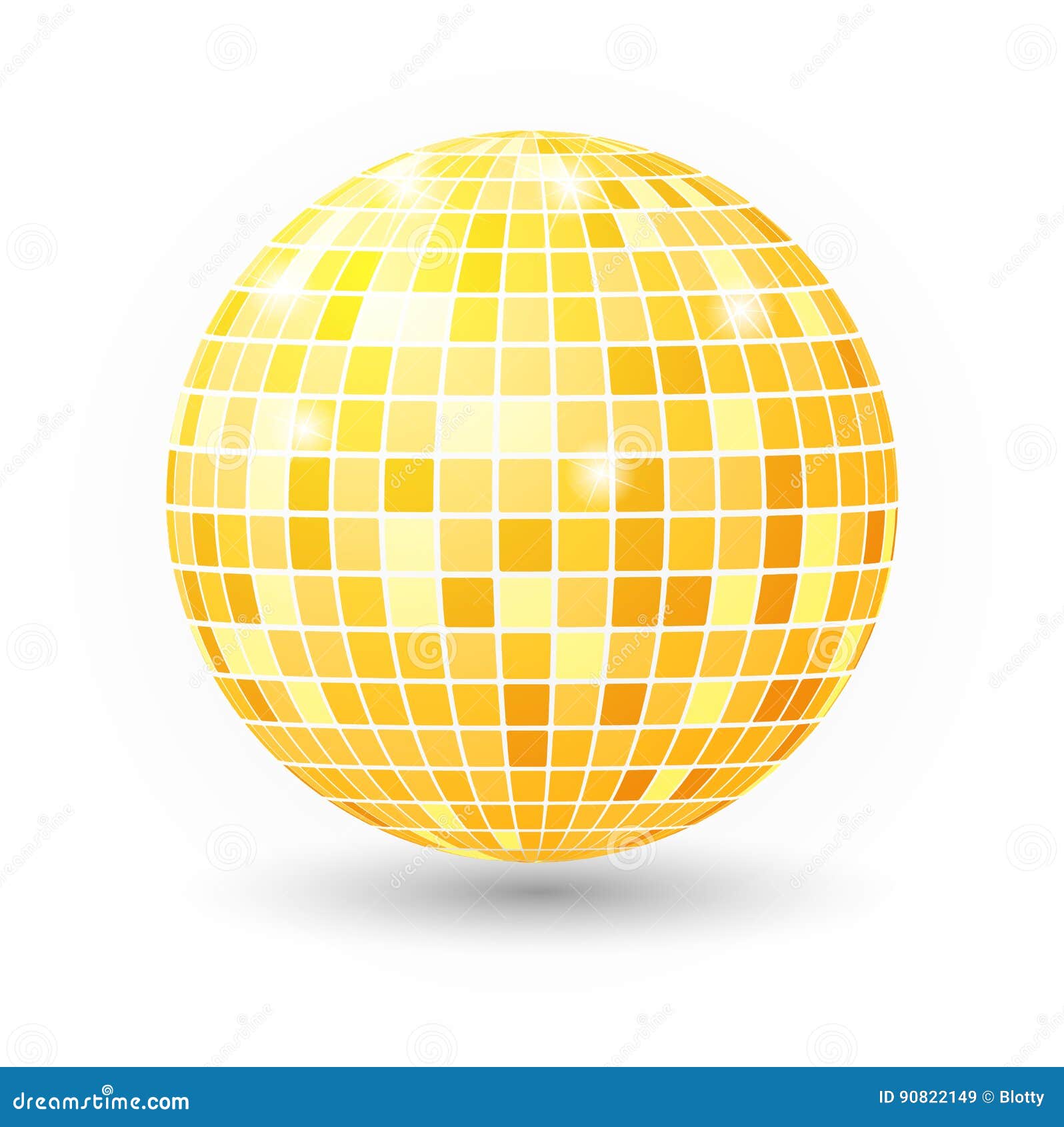 Disco Ball 80s Party Light Element Stock Vector (Royalty Free