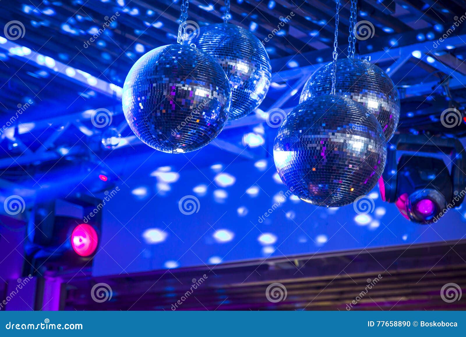 Disco balls stock photo. Image of equipment, cool, mirror 77658890