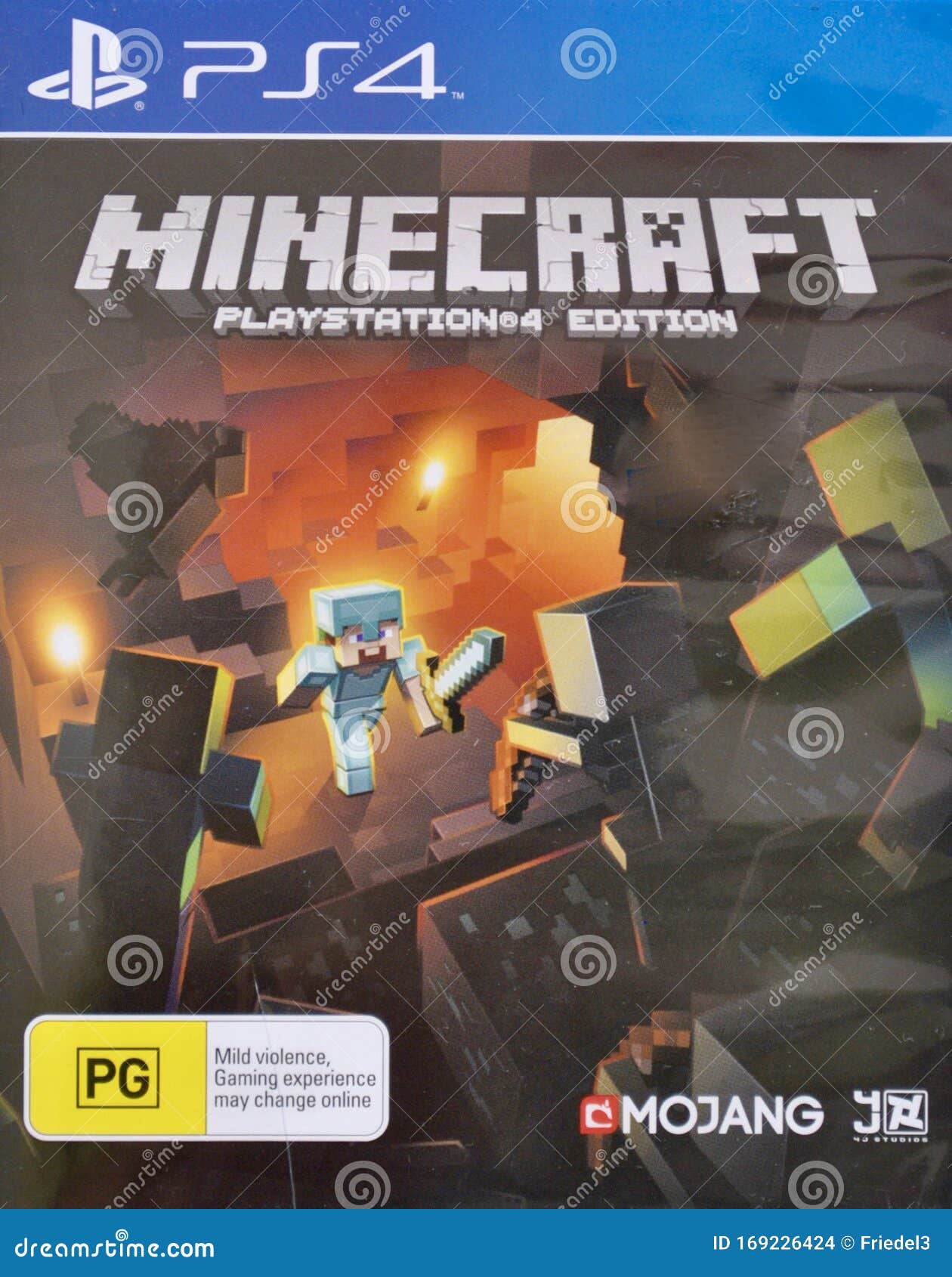 Disco De Jogo Da Edição Do PS4 Minecraft PlayStation Imagem de
