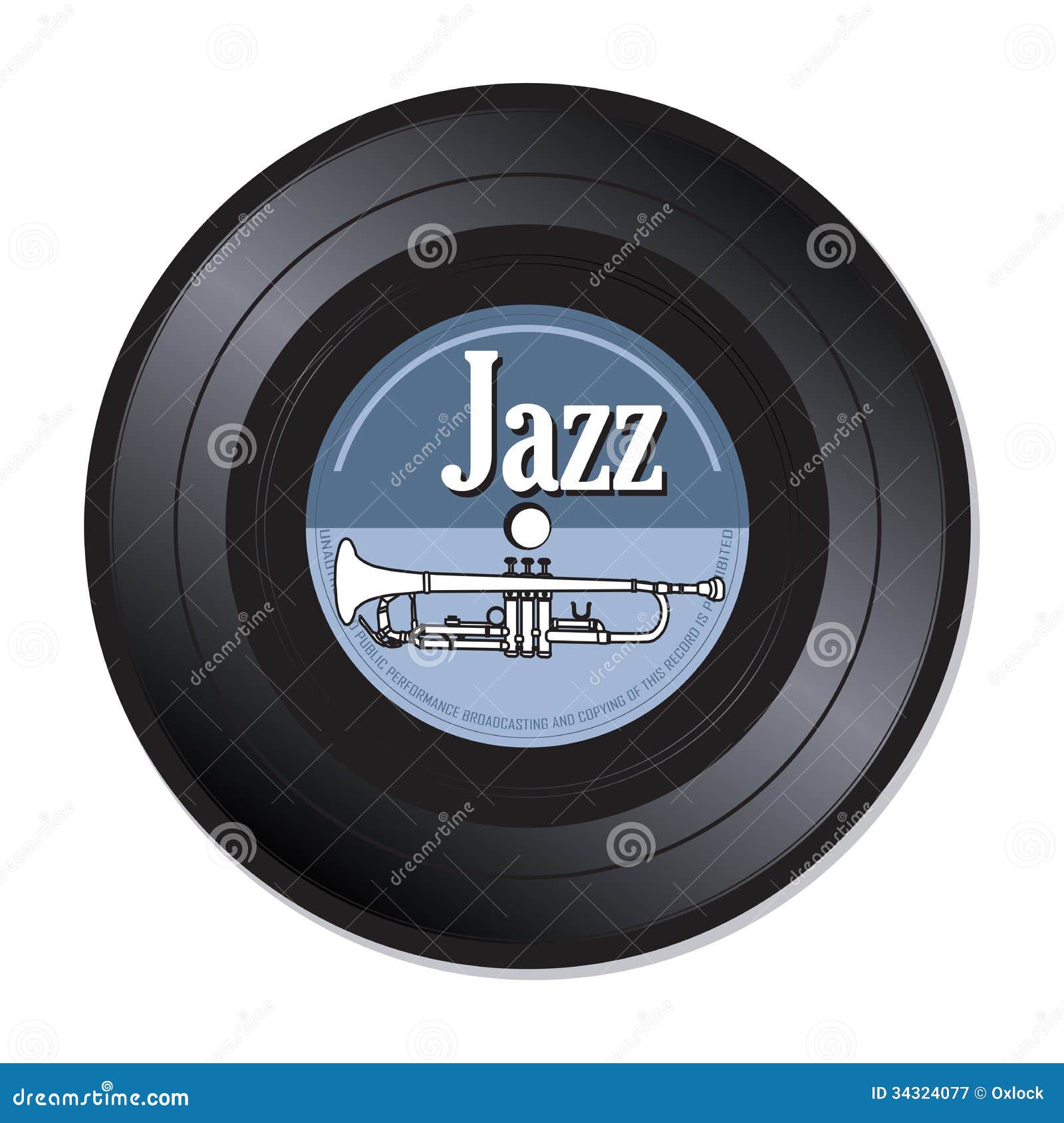 Disco De Vinilo De La Música De Jazz Ilustración del Vector - Ilustración  de fondo, pulso: 34324077