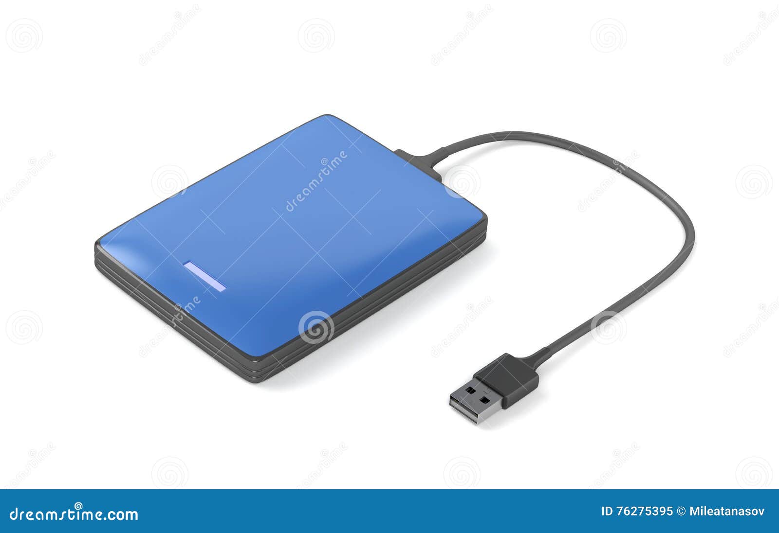 Disco duro portátil stock de Ilustración de salvaguardia - 76275395