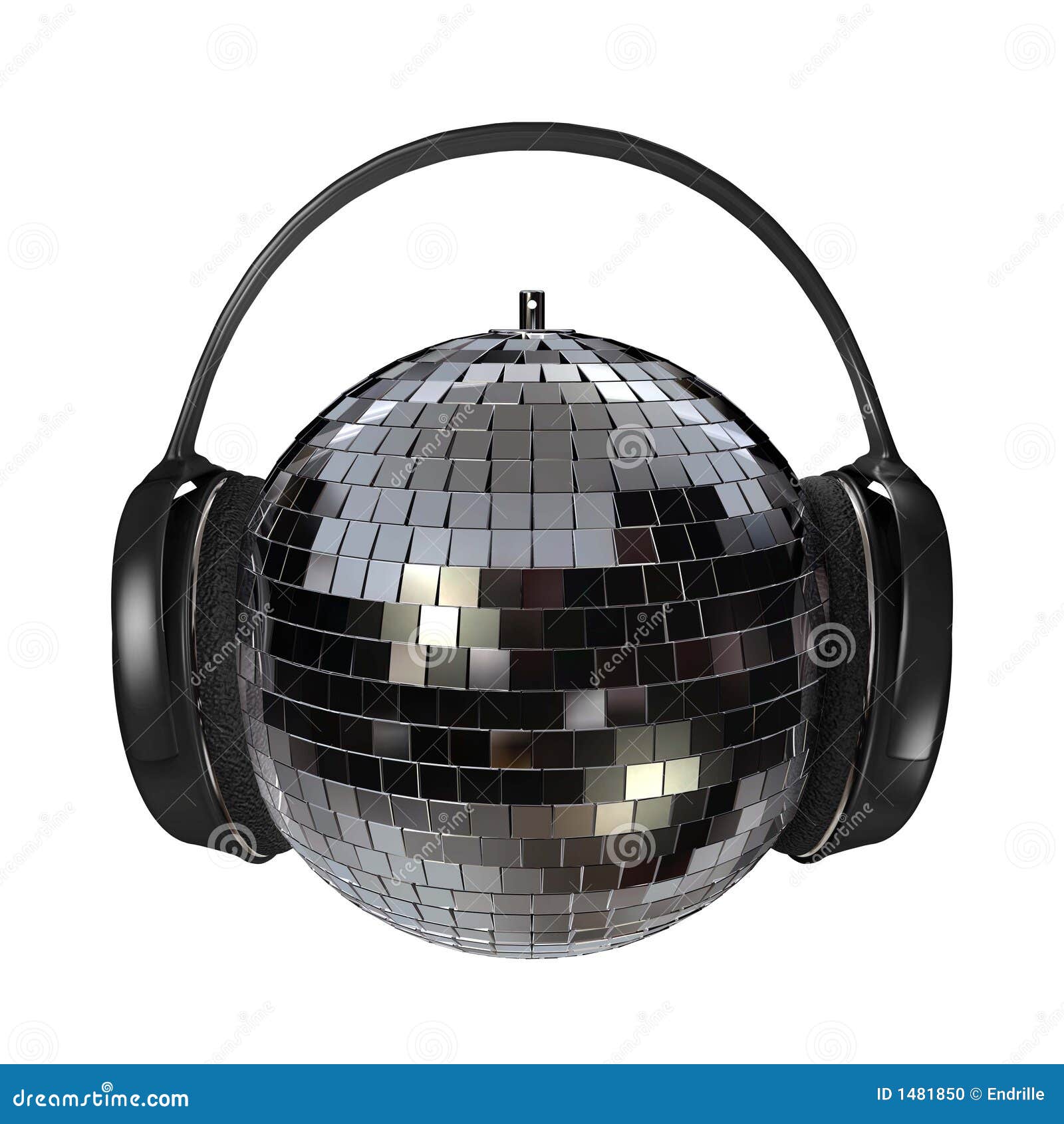 Disco headphones stock photo. Image of listening, night 1481850