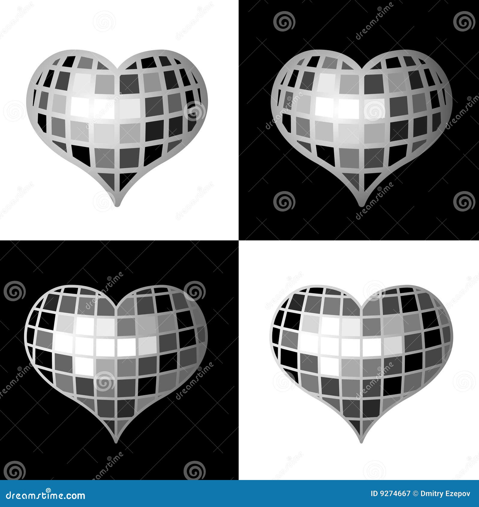 Disco Heart Royalty Free Stock Photography Image 9274667