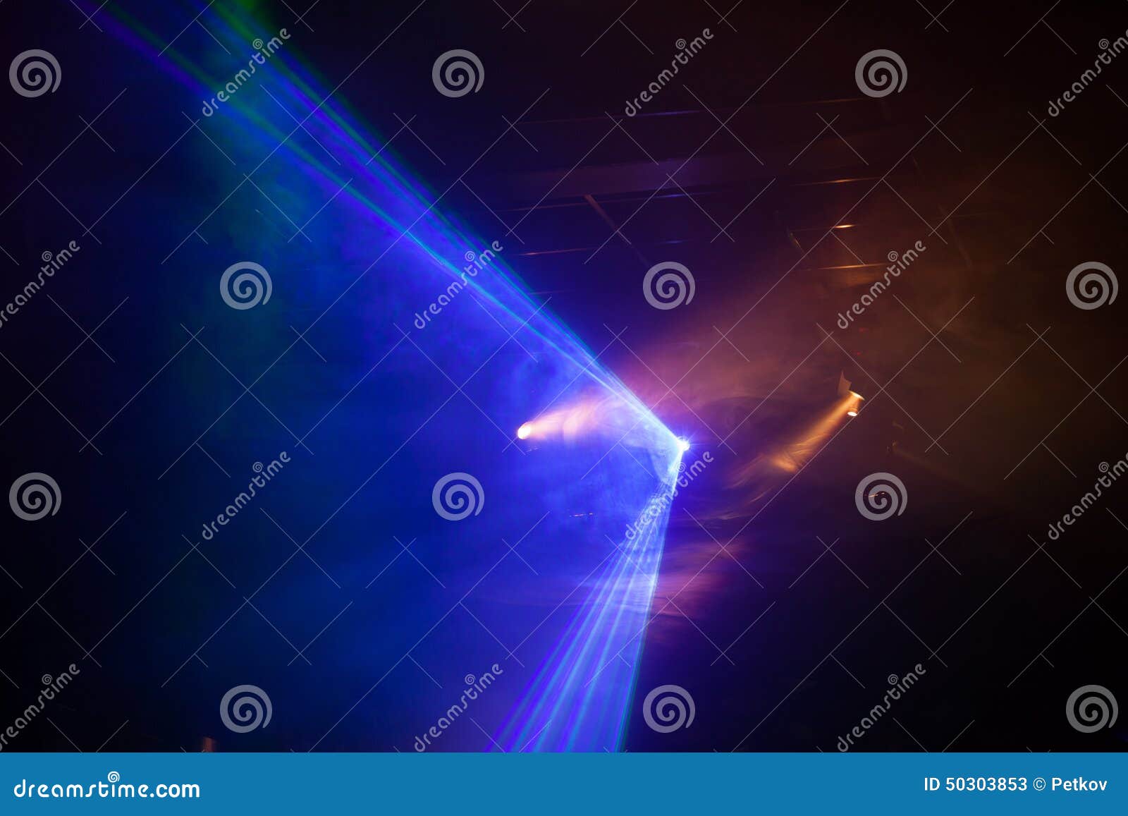 Disco Light Show, Stage Lights Stock Image Image of blue, performance