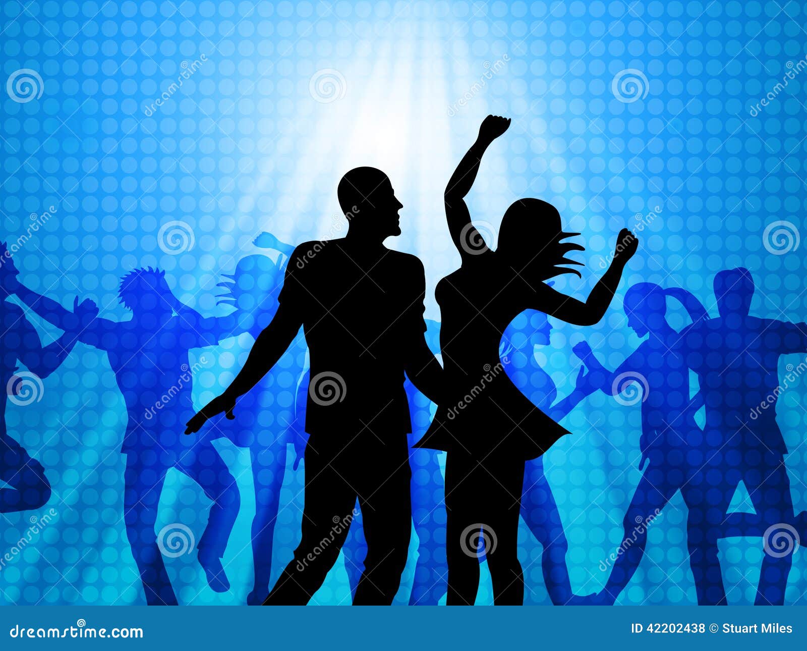 Disco Party Represents Dance Celebration and Joy Stock Illustration ...