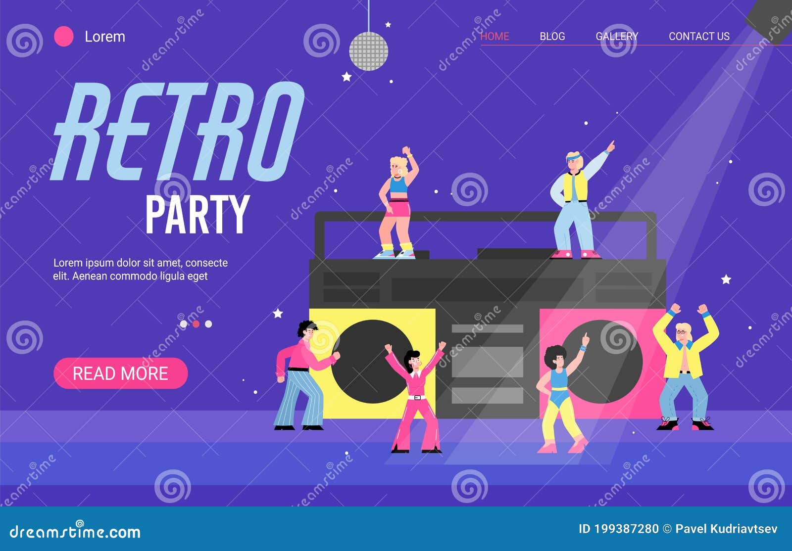 Cartoon Boombox Vector Illustration | CartoonDealer.com #116121768