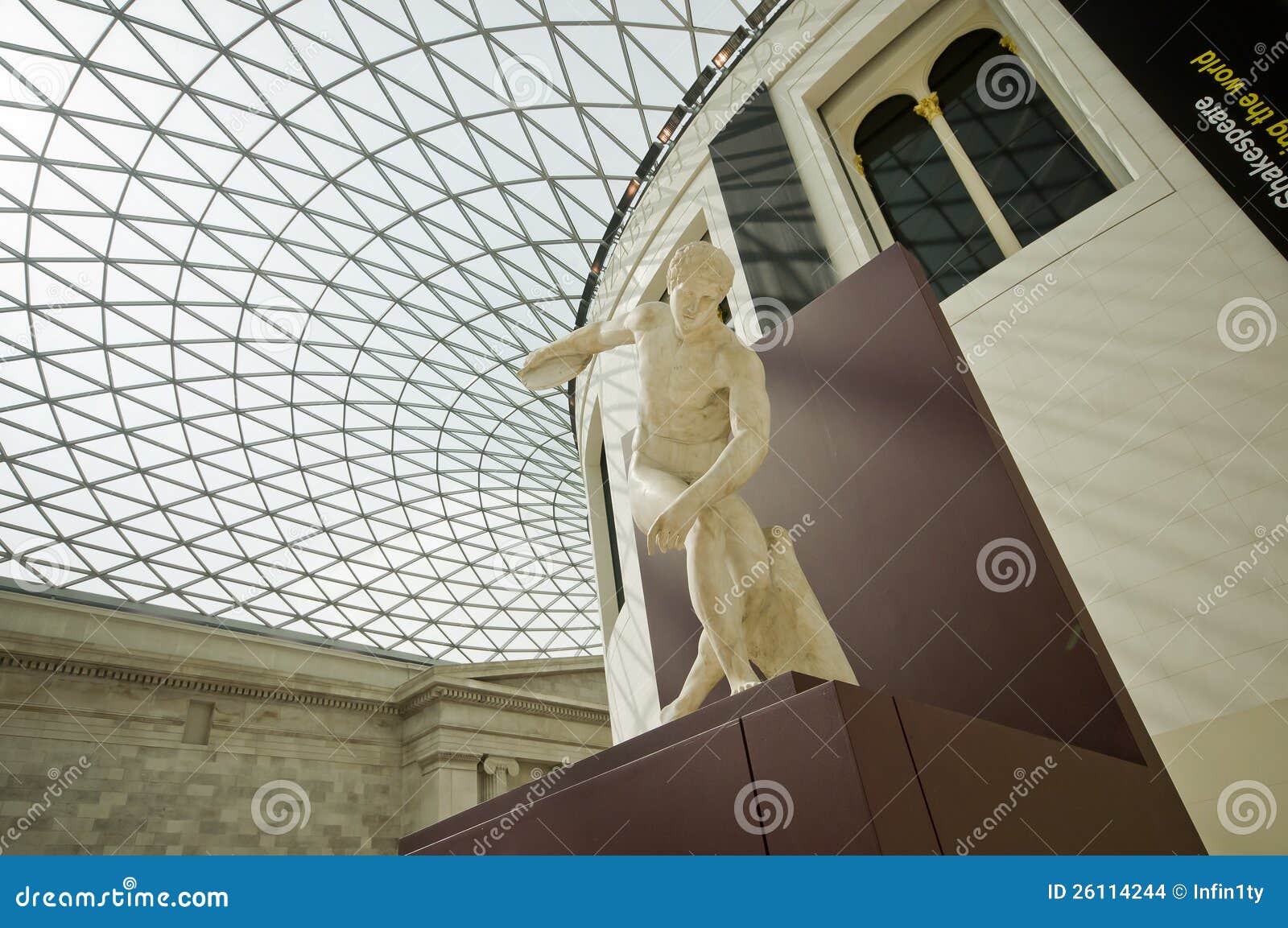 Discobol Thrower in British Museum Editorial Stock Image Image of