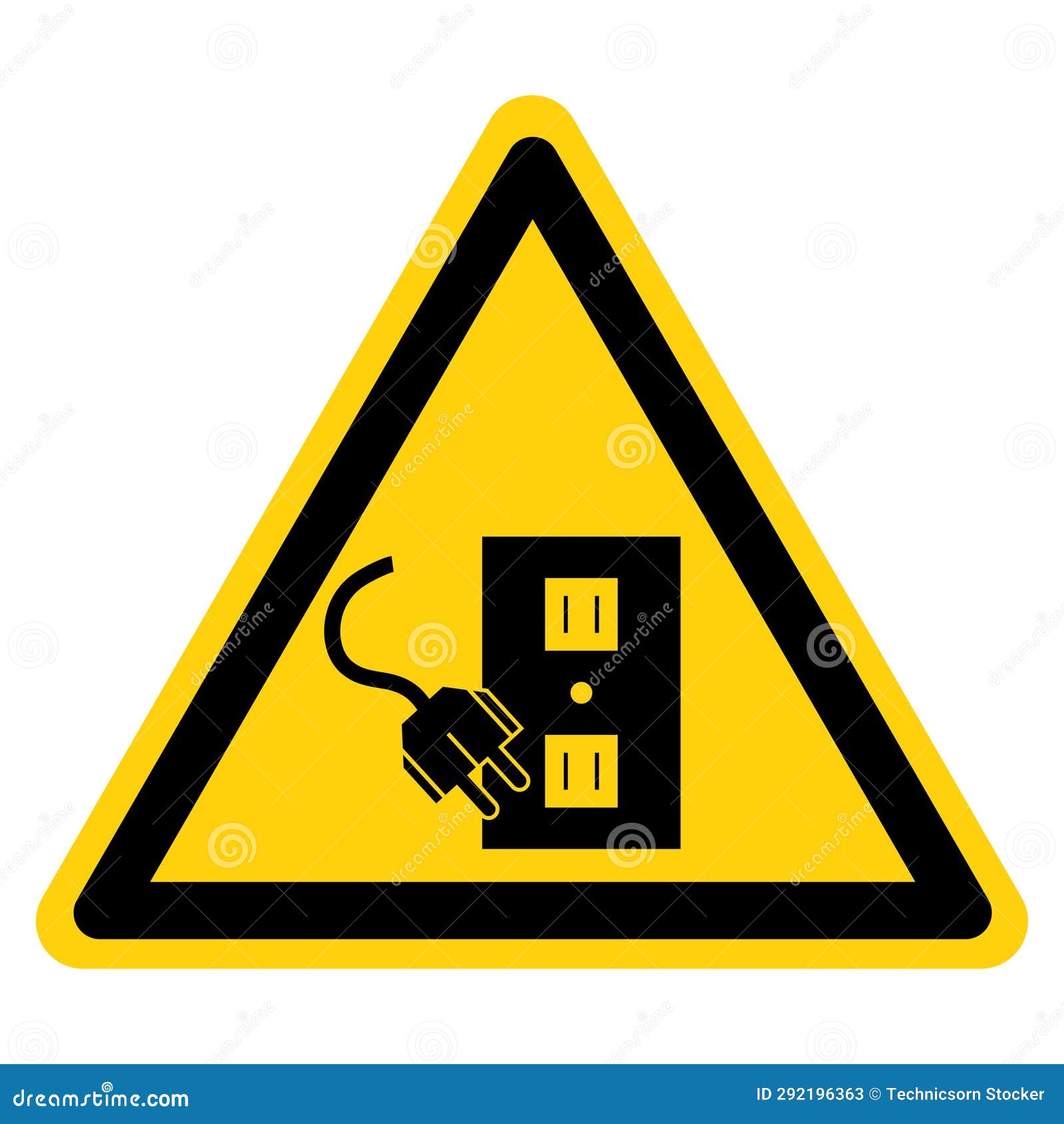 Disconnect before Servicing Symbol Sign, Vector Illustration, Isolate