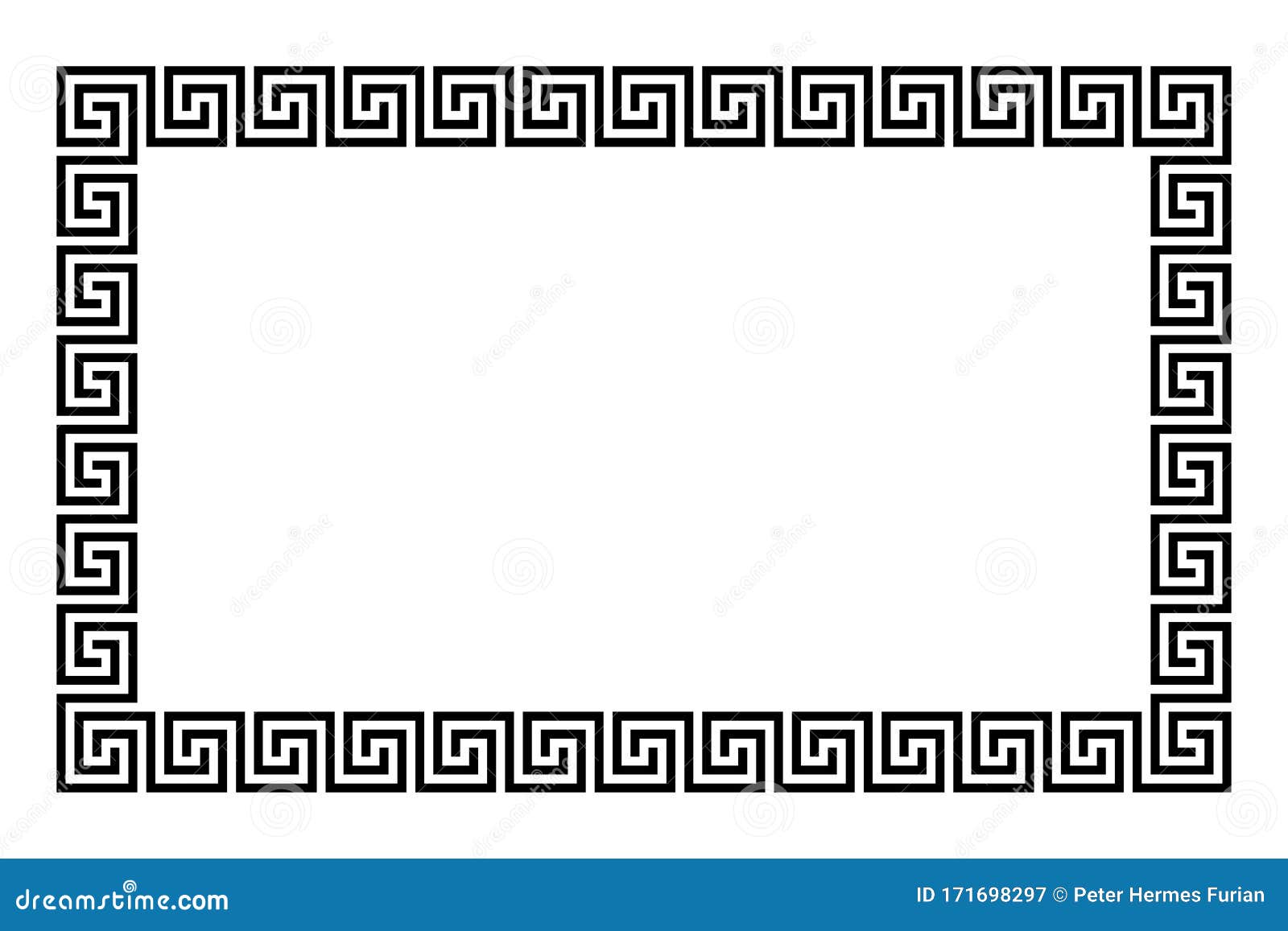 Download Disconnected Meander, Rectangle Frame Stock Vector ...