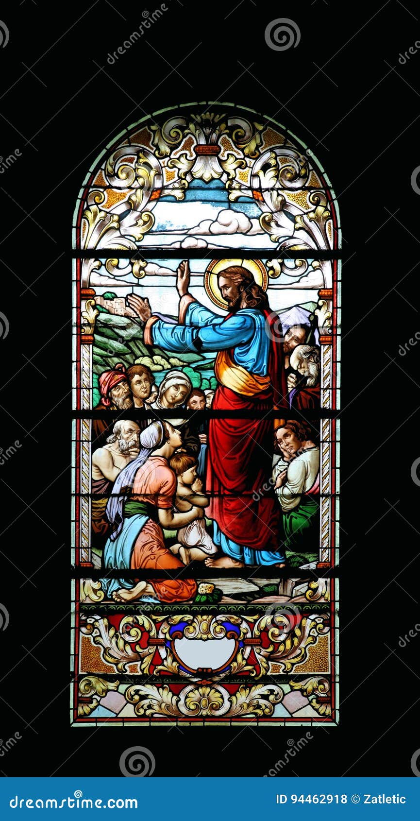 Discorso della montagna fotografia stock. Immagine di cristiano 94462918