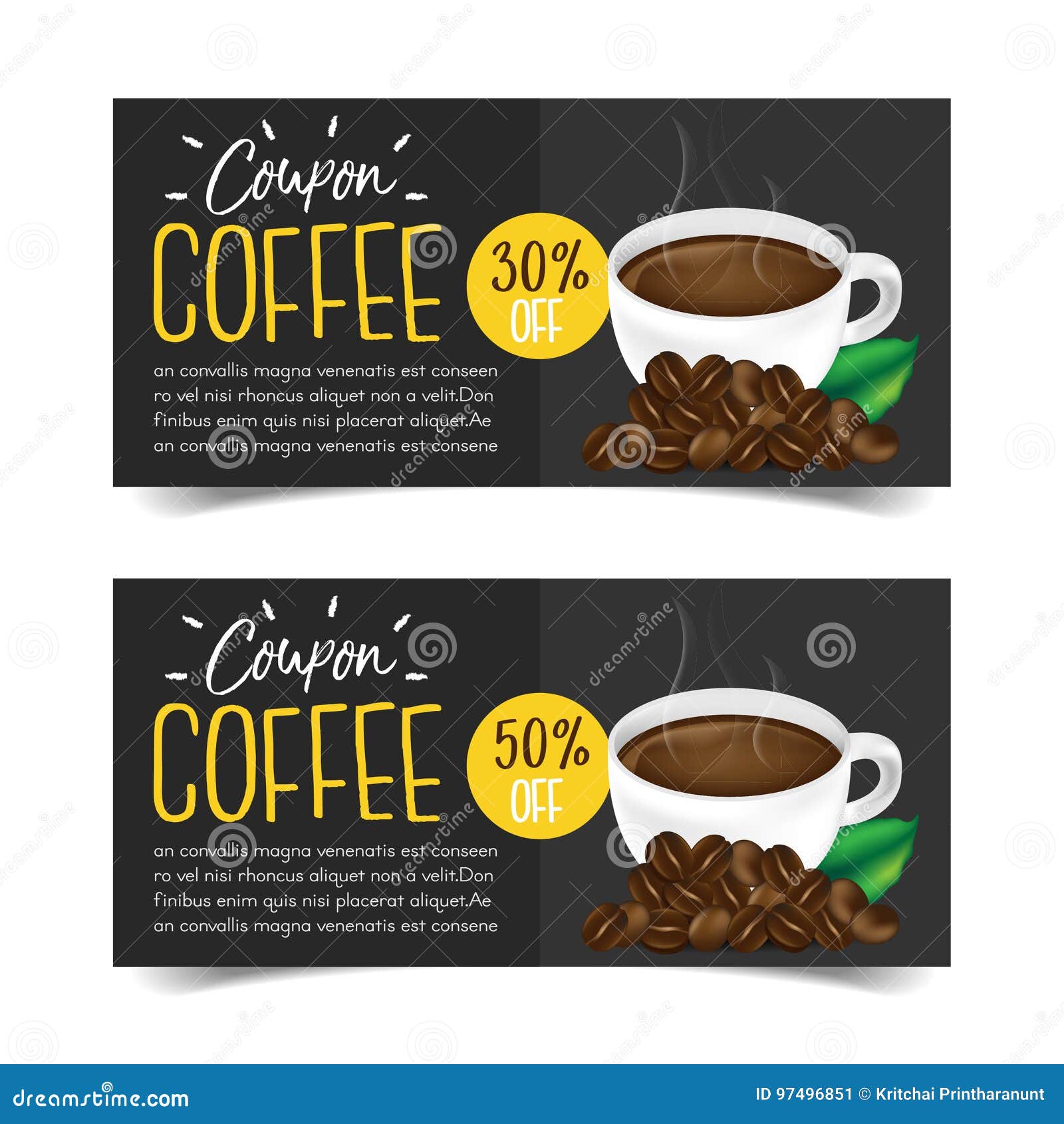 Discount Coupon design stock vector. Illustration of advertisement