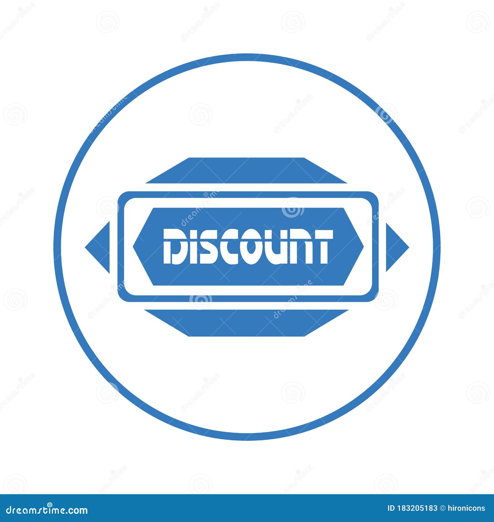 discount, discounting, sticker blue icon