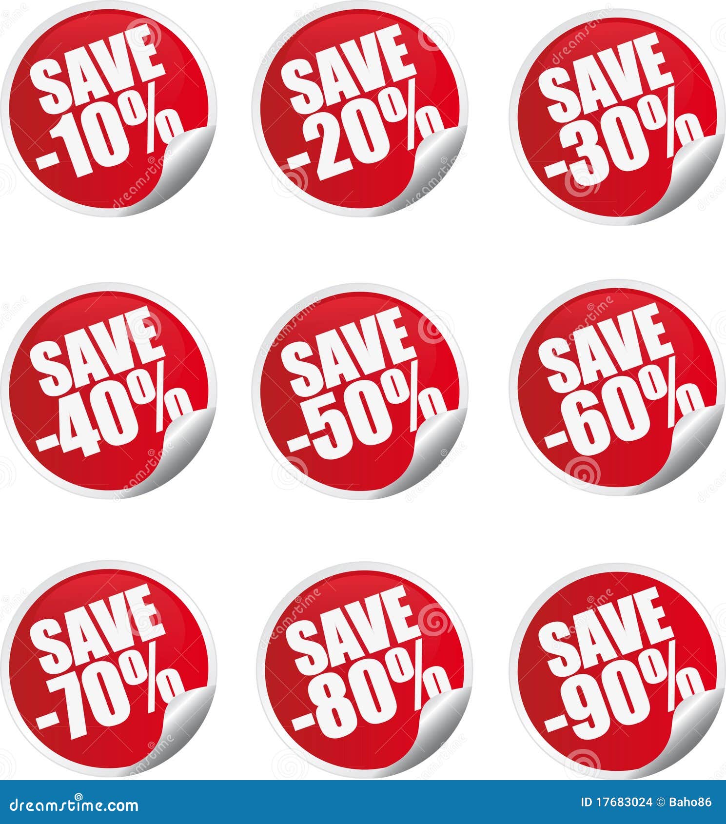 Discount label and sticker stock vector. Illustration of collection