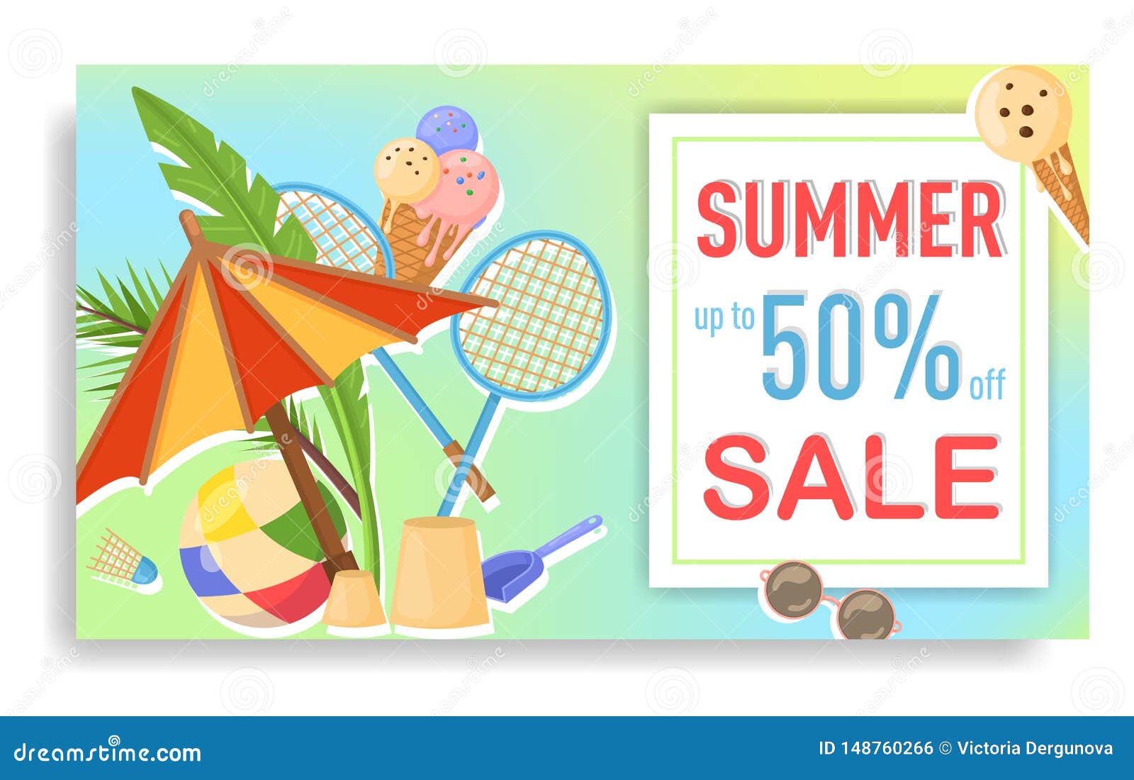 Hot summer sale. 