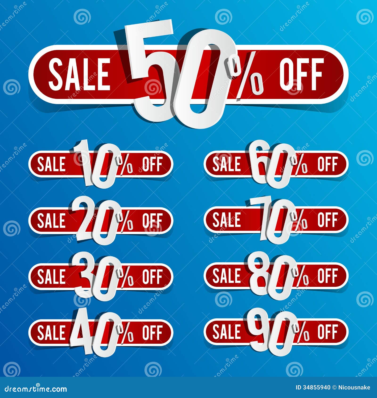 Discount prices stock vector. Illustration of label, customer 34855940