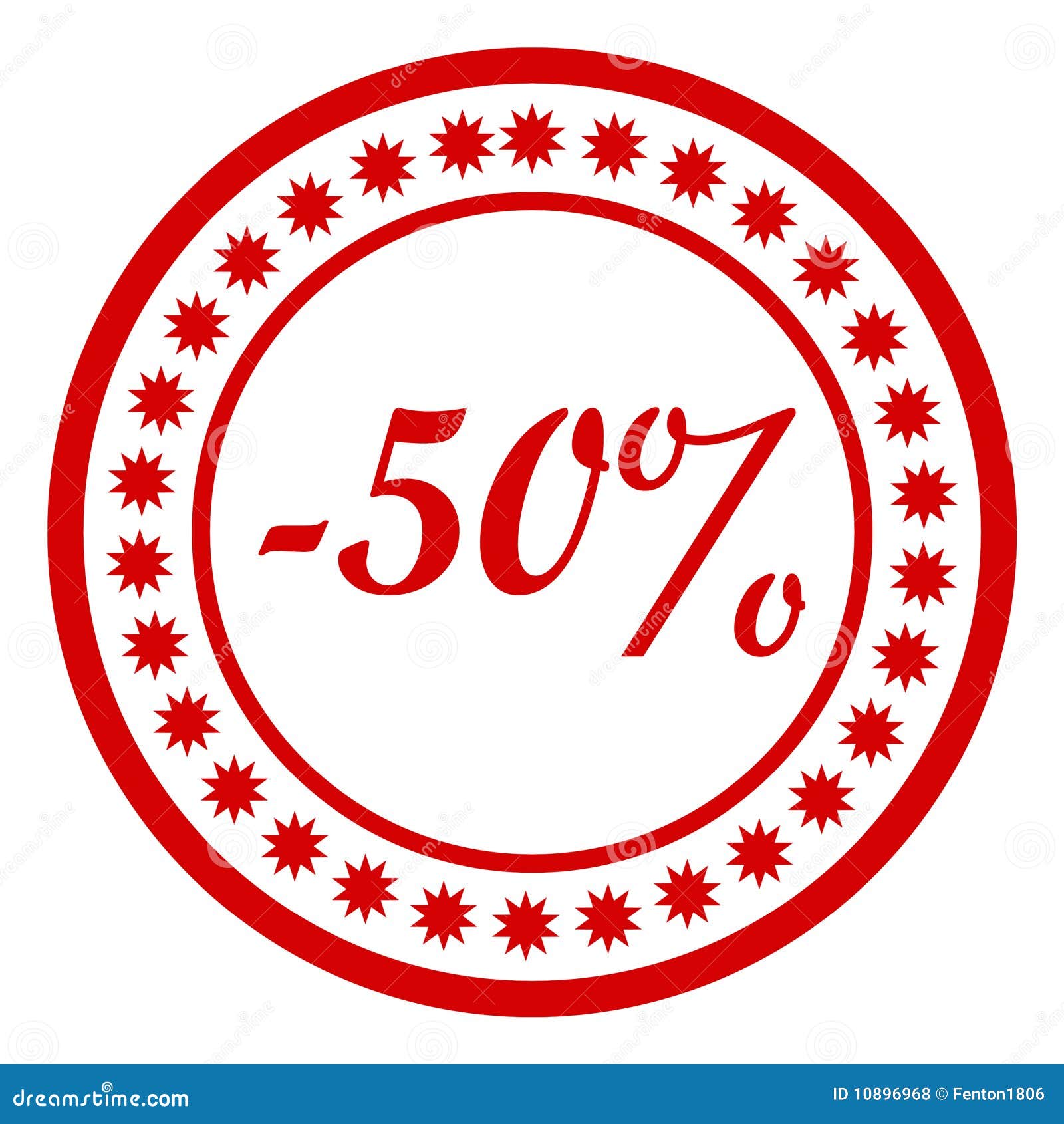 Discount stamp stock illustration. Illustration of isolated 10896968