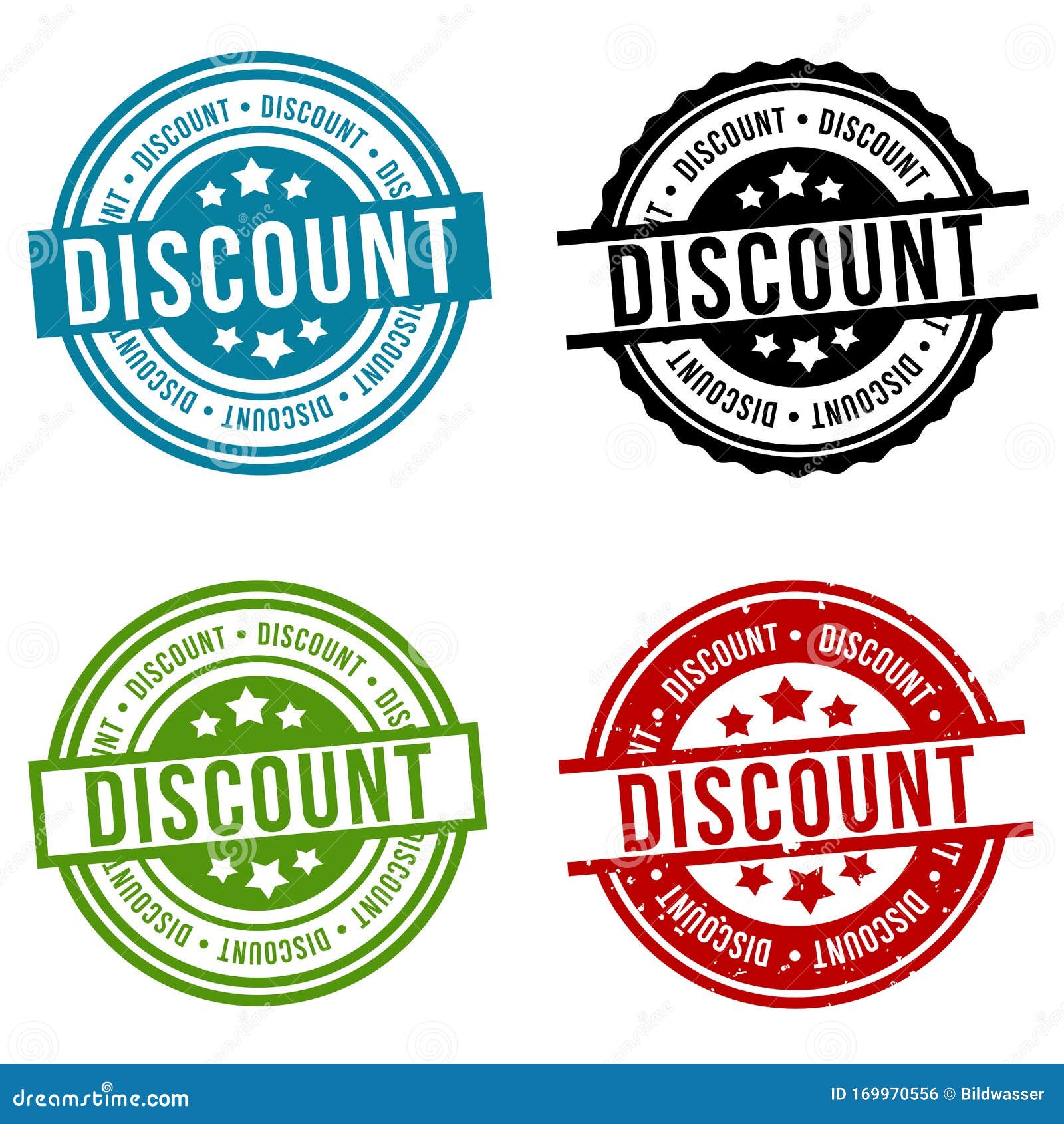 Discount Stamp. Eps10 Vector Round Badge Stock Vector Illustration of