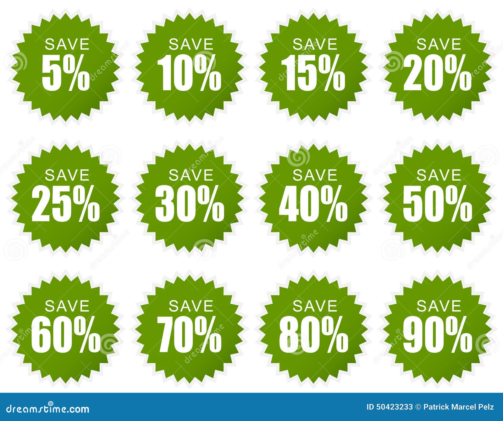 Discount sticker green stock vector. Illustration of reduce 50423233