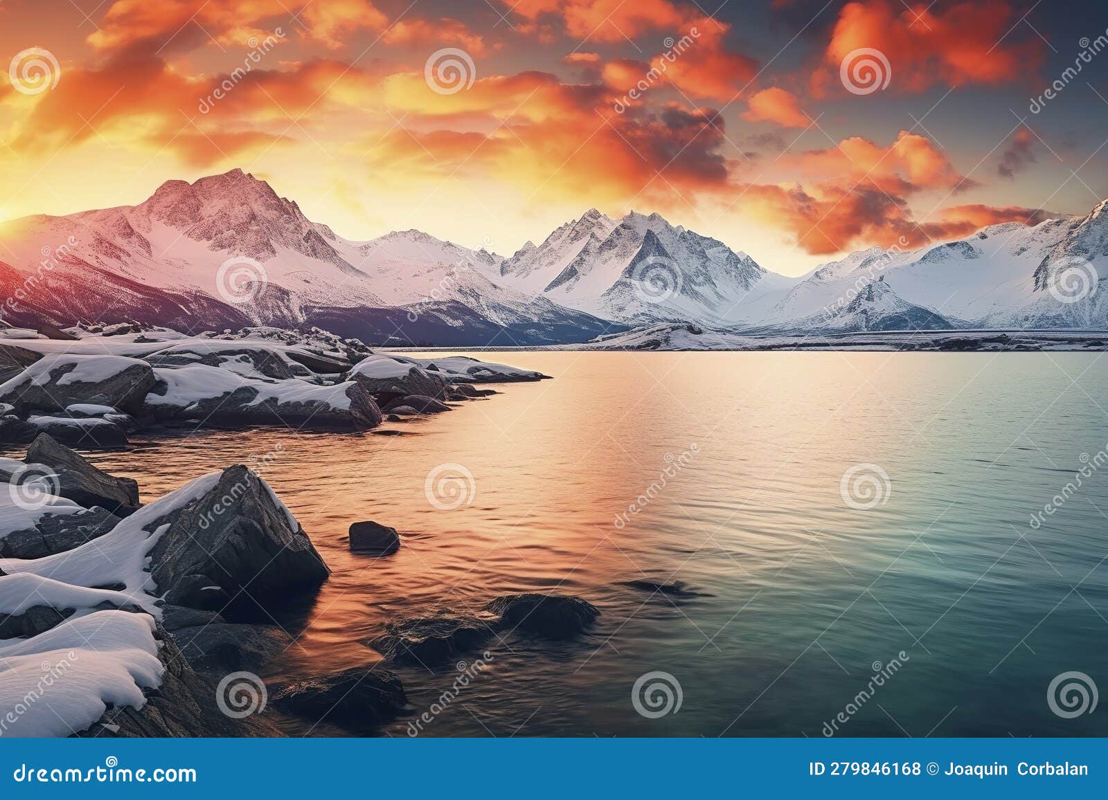 Discover the Enchanting Allure of Snowy Mountains and Flowing Streams 