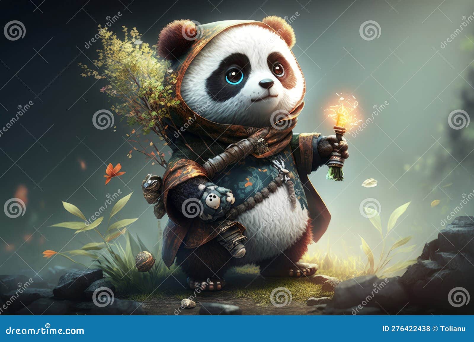 Panda Magic: Stunningly Hyper-Detailed Unreal Engine 5 Creation! Stock ...