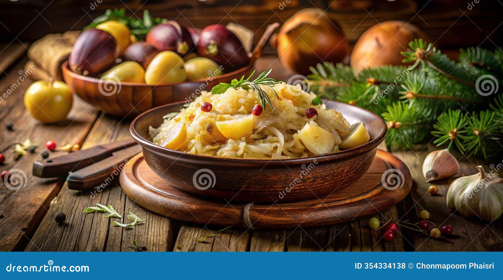 discover the hearty flavors of mulgikapsad a rustic estonian sauerkraut and potato dish in a lowlight nordic setting