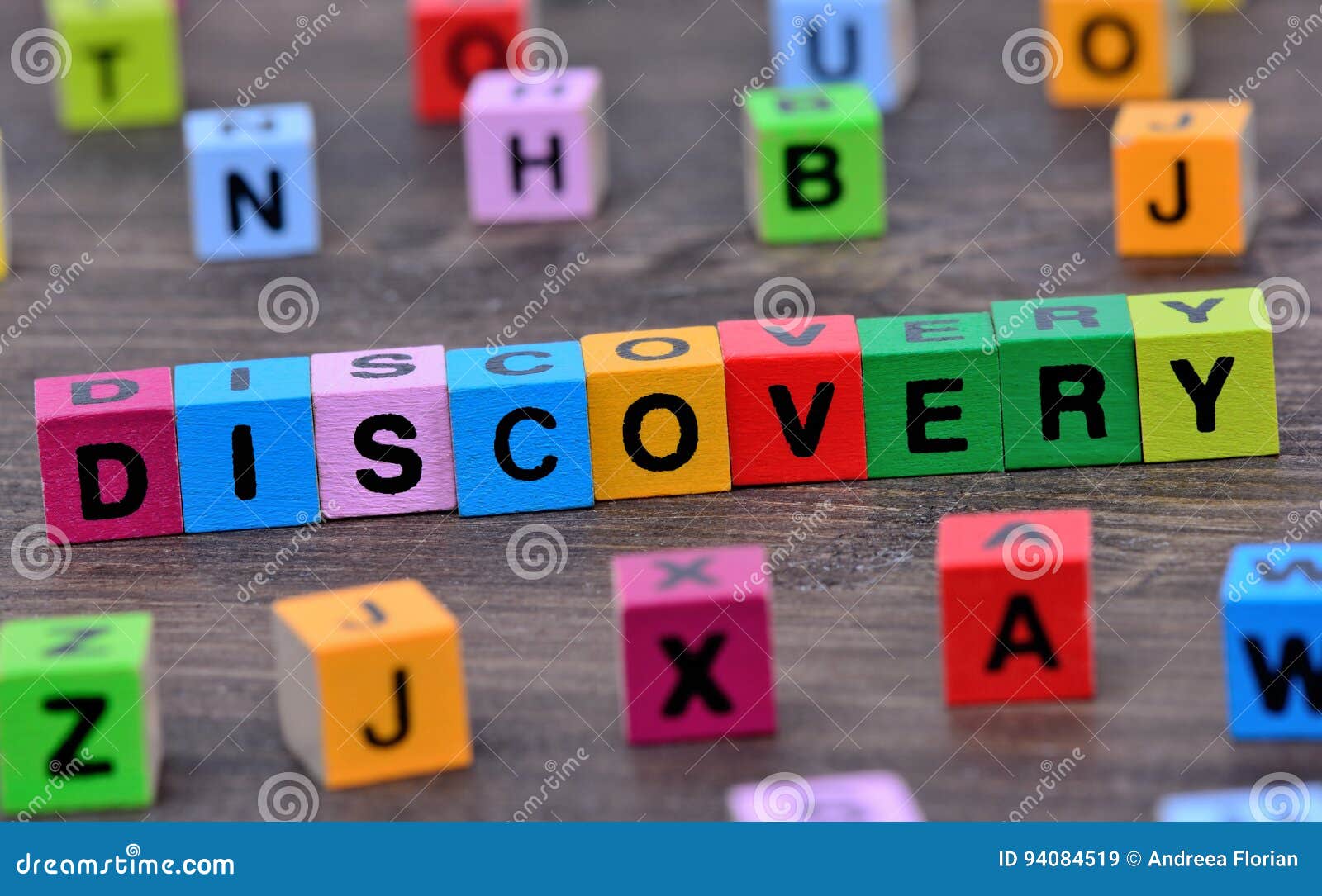 discovery word on table