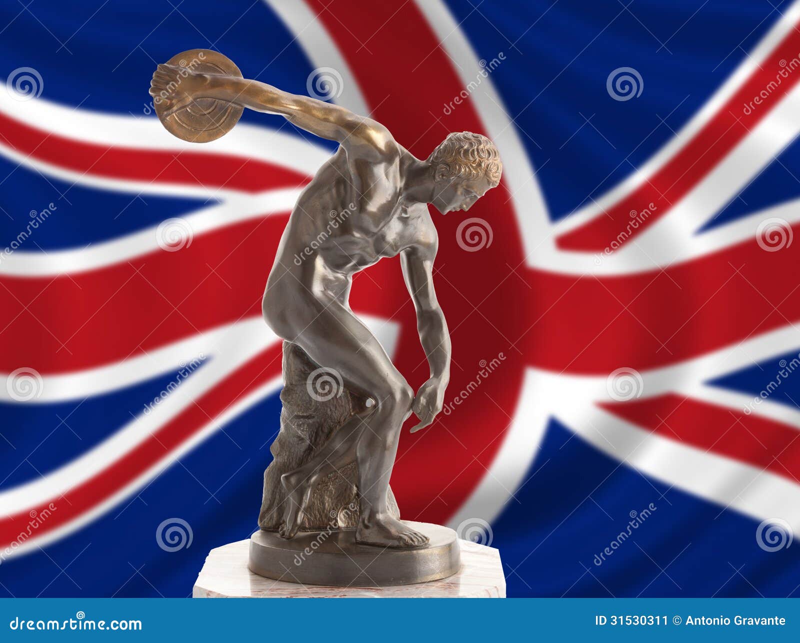 Discus thrower stock image. Image of culture, historic 31530311
