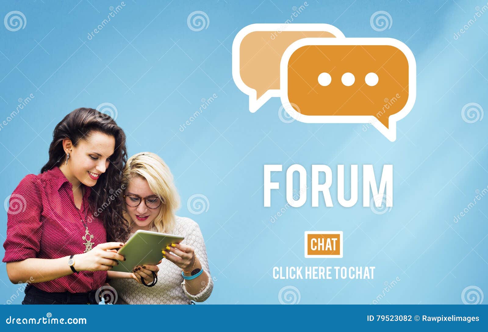 discuss forum chat group topic concept