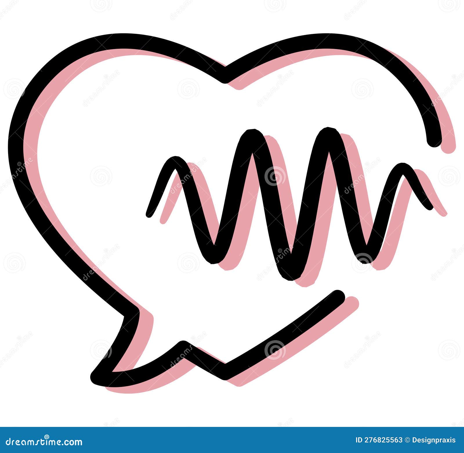 Discuss Heart Care Icon stock illustration. Illustration of