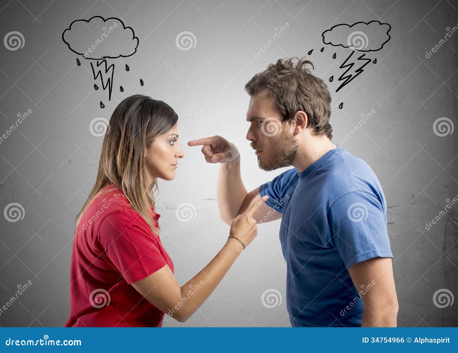Moglie Che Non Considera Il Marito Discussione Fra Il Marito E La Moglie Fotografia Stock - Immagine di