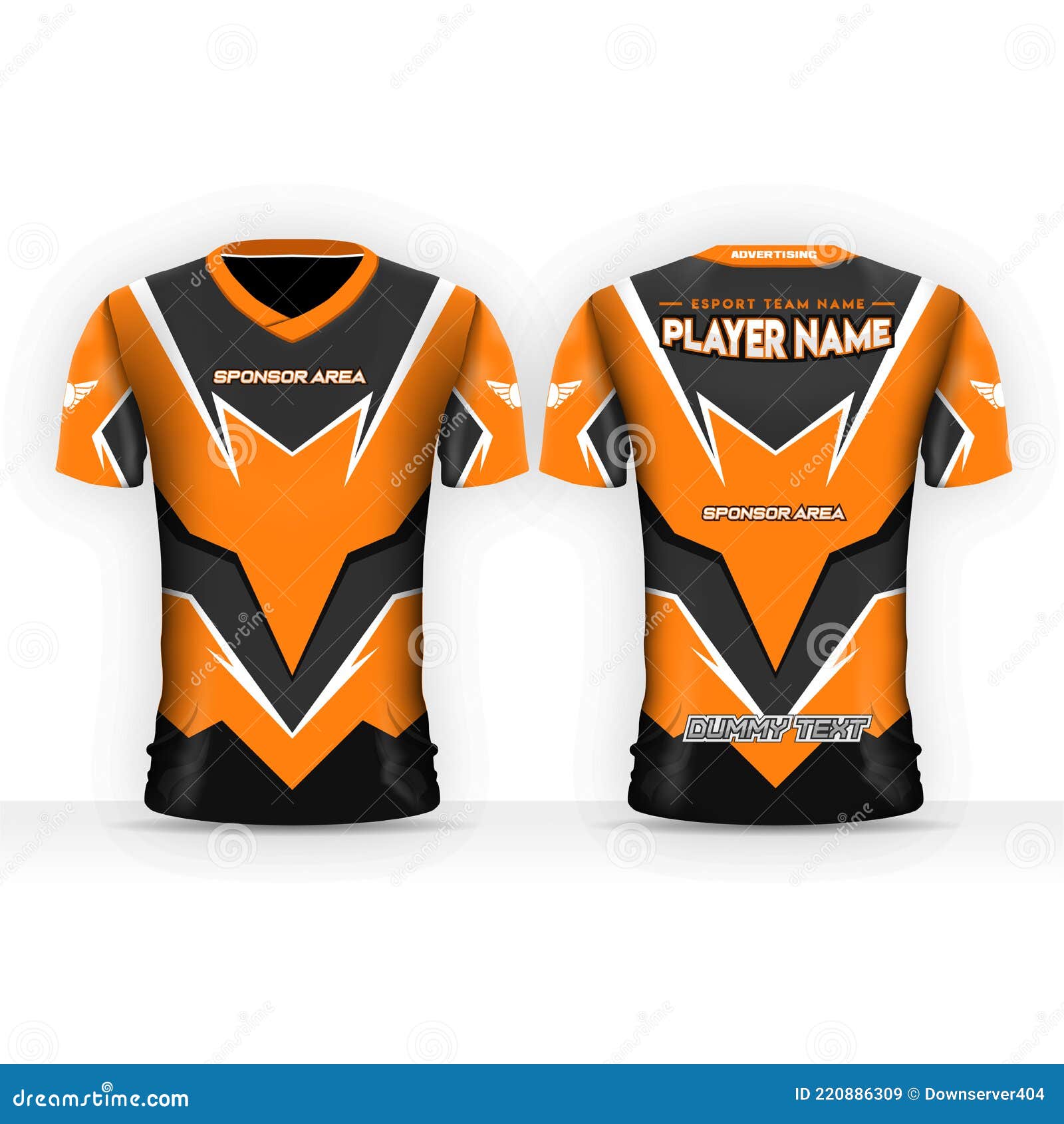 Diseño De Camiseta Naranja En Blanco Y Negro Con Estilo Simple Para Juegos  En Línea O Deportes Ilustración del Vector - Ilustración de uniforme,  juego: 220886309