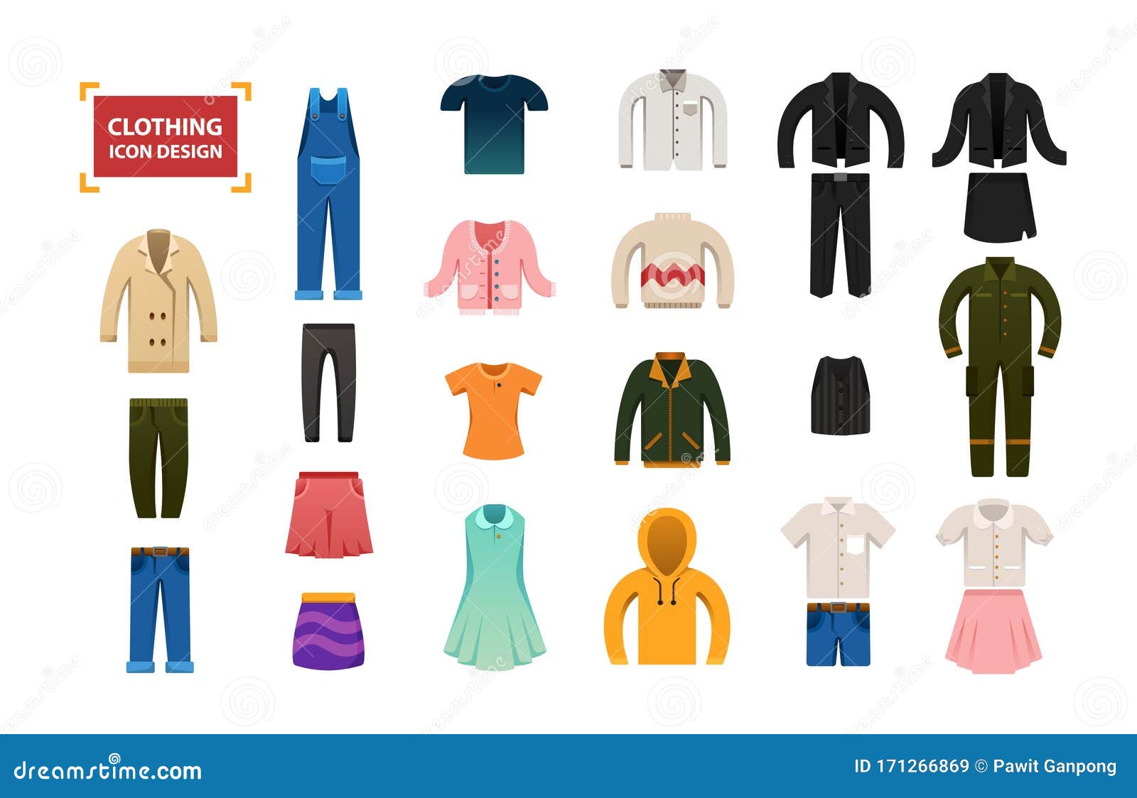 Diseño De Conjunto De Colores Del Conjunto De Colores Del Icono De Ropa Ilustración del Vector - Ilustración de camisa, falda: 171266869 Diseño De Conjunto De Colores Del Conjunto De Colores Del Icono De Ropa Ilustración del Vector - Ilustración de camisa, falda: 171266869
