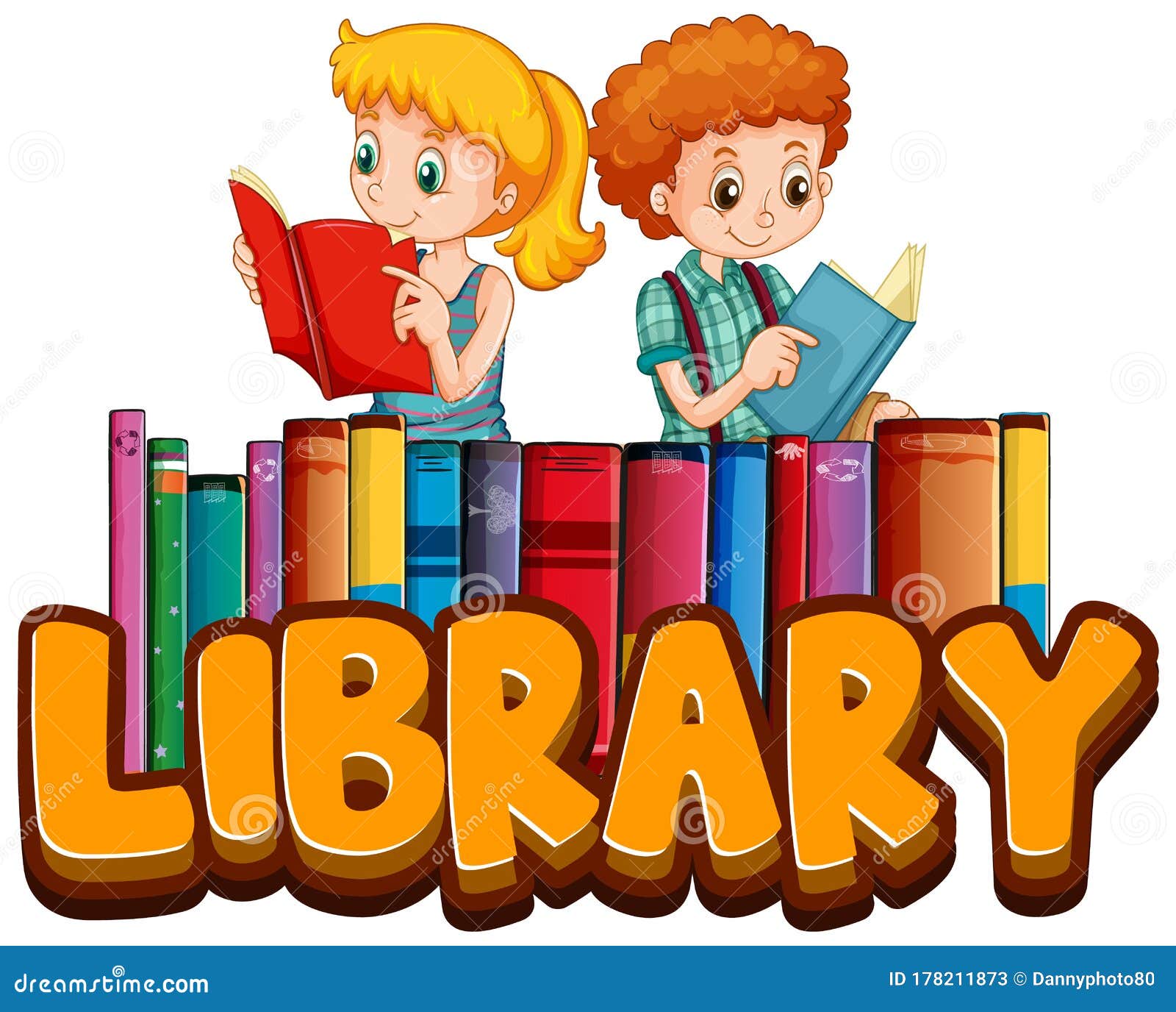 Diseño De Fuentes Para Biblioteca De Palabras Con Libros De Lectura Para  Niños Stock de ilustración - Ilustración de vivir, gente: 178211873