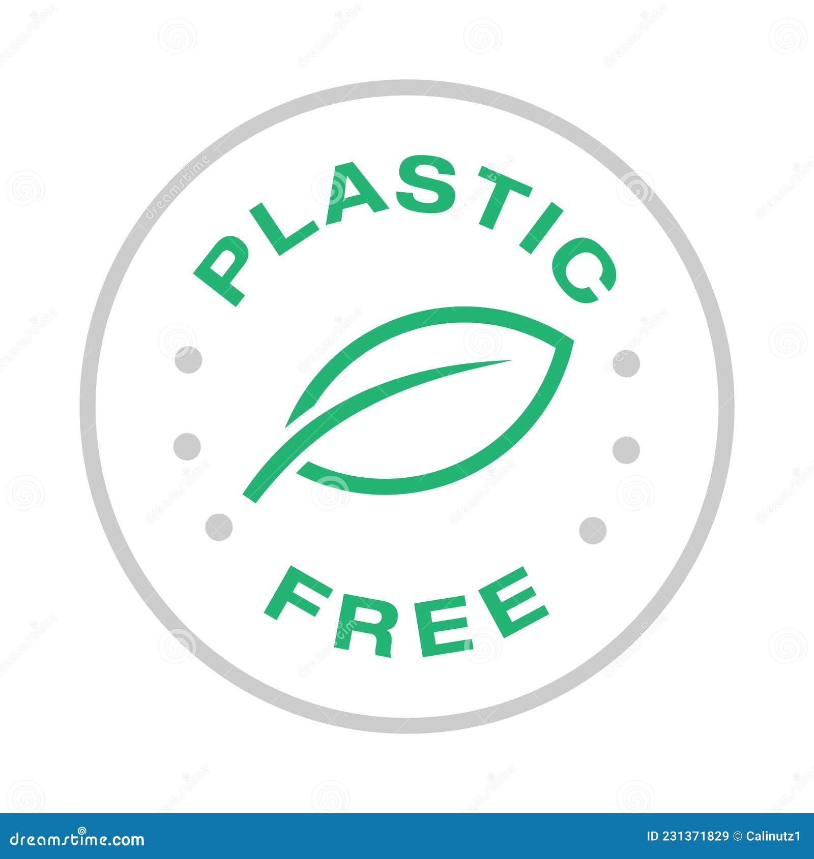 Diseño De Icono De Logotipo De Producto Vectorial Libre De Plástico  Ilustración del Vector - Ilustración de divisa, limpio: 231371829