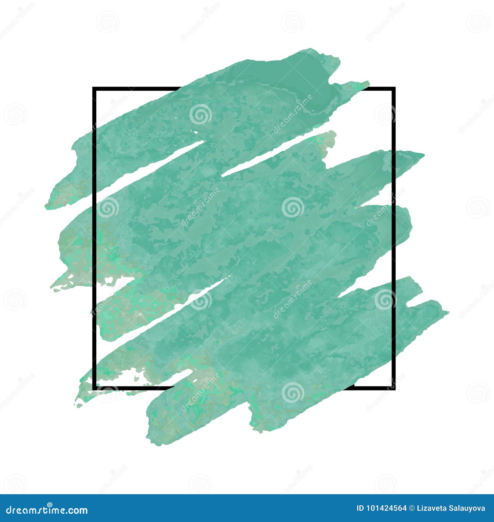 Diseño De La Acuarela Para El Título, El Logotipo Y La Bandera Ilustración  del Vector - Ilustración de mancha, cuadrado: 101424564