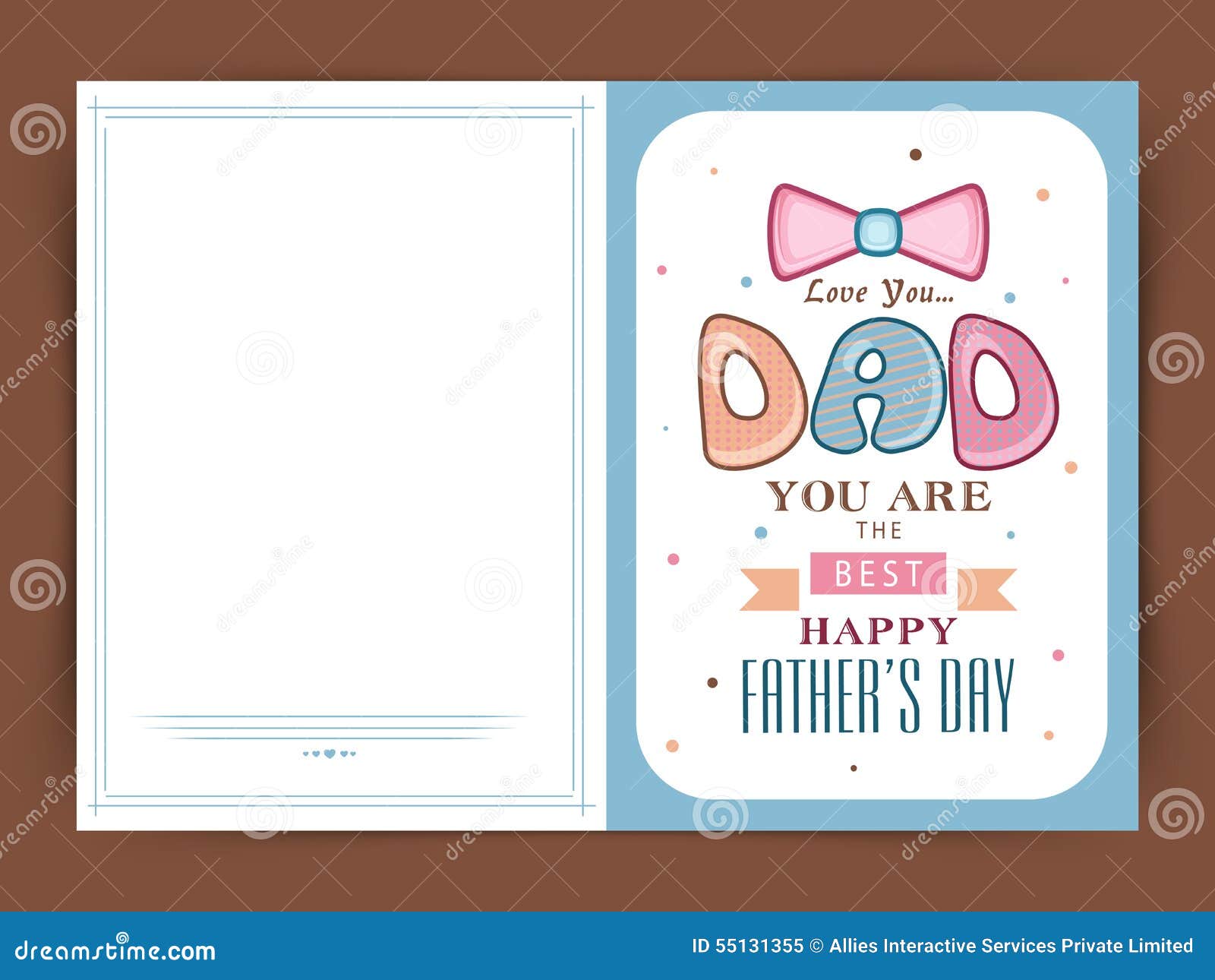 Diseño De La Tarjeta De Felicitación Para El Día De Padre Feliz Stock de  ilustración - Ilustración de padre, fondo: 55131355