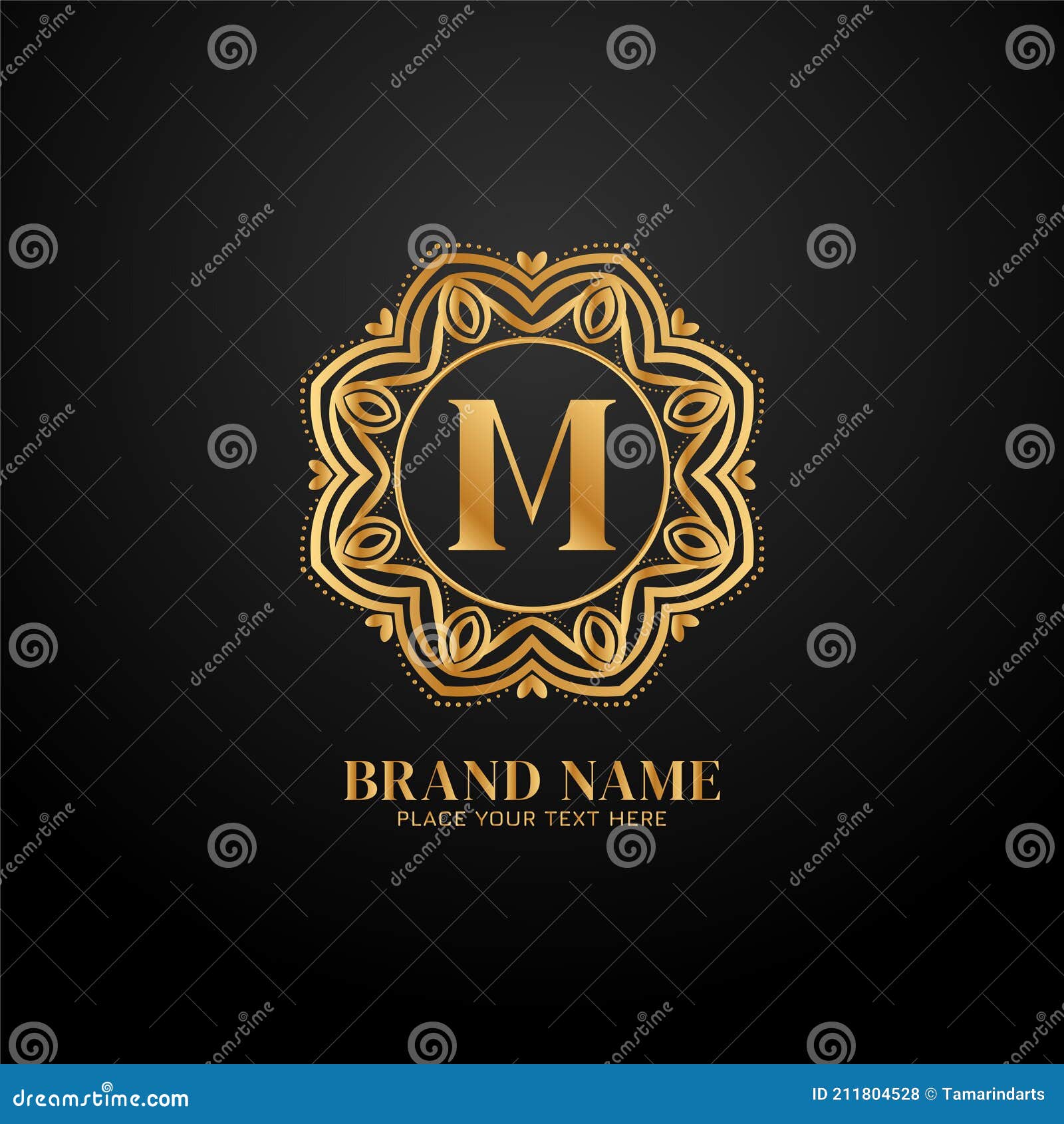 Diseño De Logotipo De Marca De Lujo De Letras M Ilustración del Vector -  Ilustración de superior, contrato: 211804528, image size:1600x1690