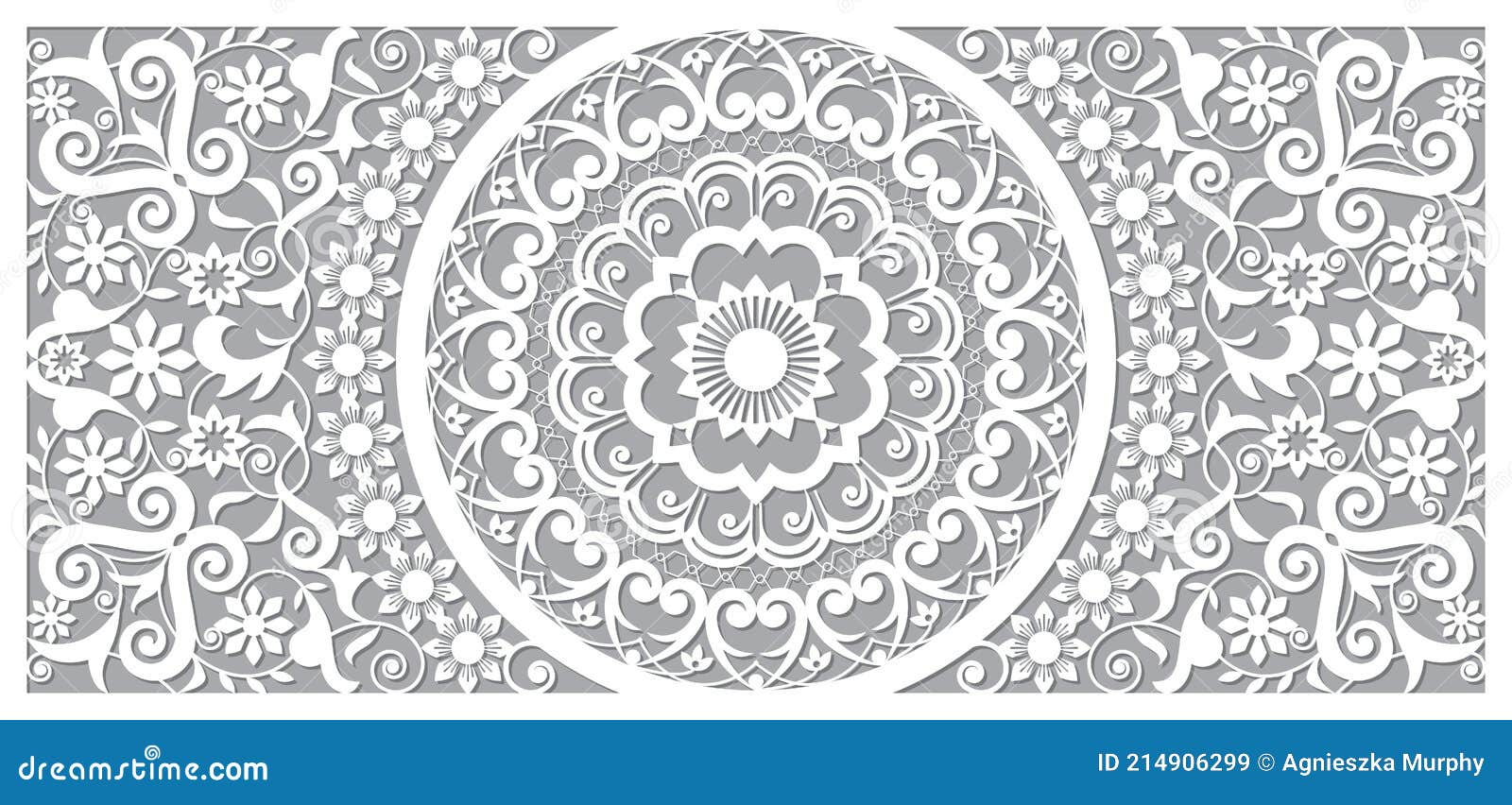 Diseño Mandala Vectorial Marroquí Inspirado Los Patrones Arte Pared Madera  Vector de stock por ©RedKoala 646330222