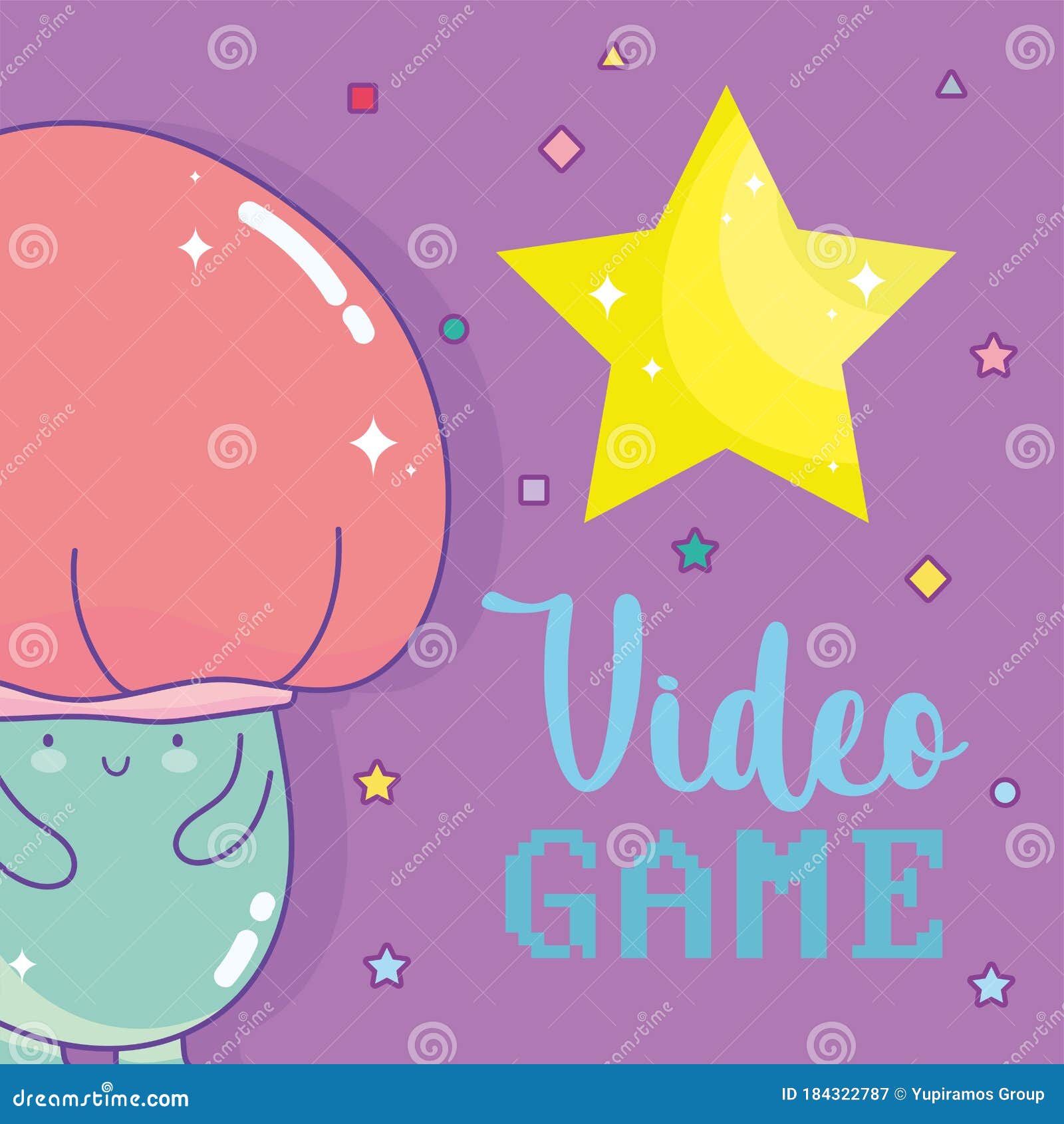 Diseño De Personajes De Dibujos Animados Estrella De Hongos De Videojuegos Ilustración del Vector - Ilustración de infantil, colorido: 184322787 Diseño De Personajes De Dibujos Animados Estrella De Hongos De Videojuegos Ilustración del Vector - Ilustración de infantil, colorido: 184322787