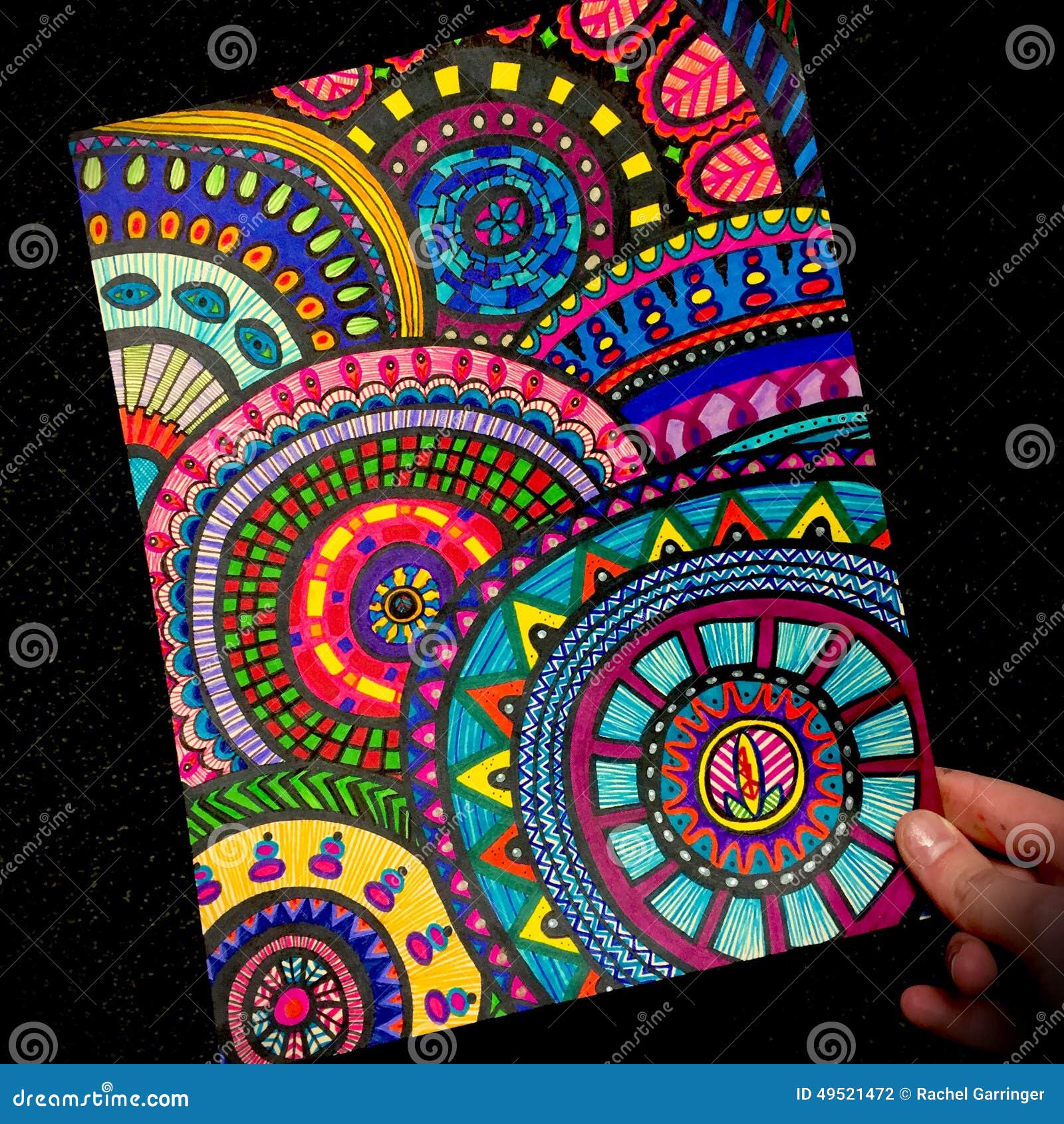 Diseno De Zentangle Foto De Archivo Imagen De Trazado 49521472