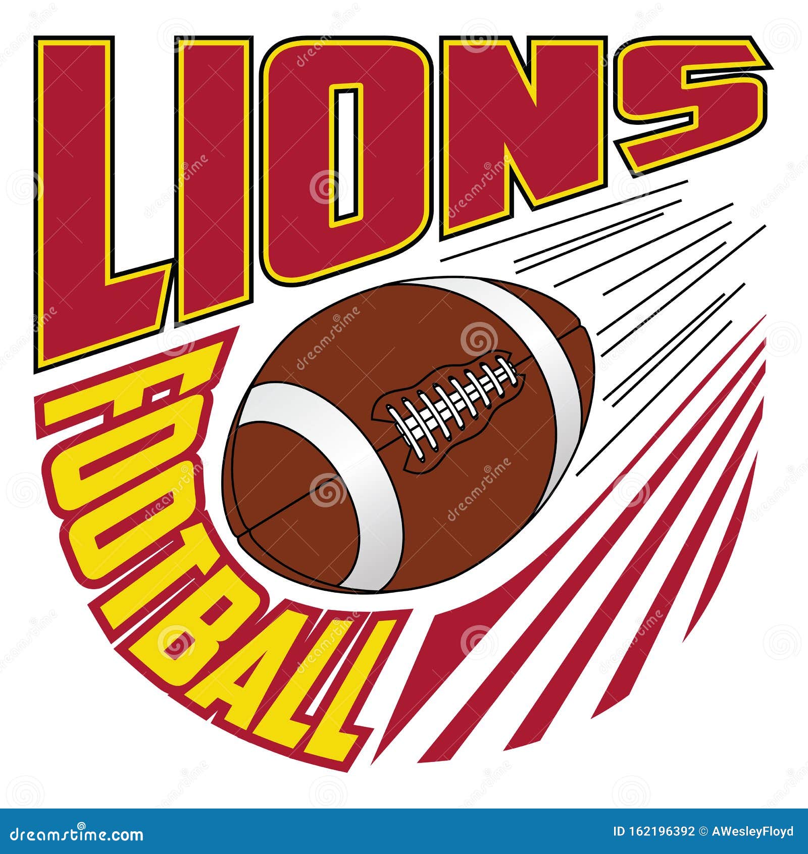 Diseño Del Equipo De Fútbol De Los Leones Ilustración del Vector -  Ilustración de leones, juego: 162196392