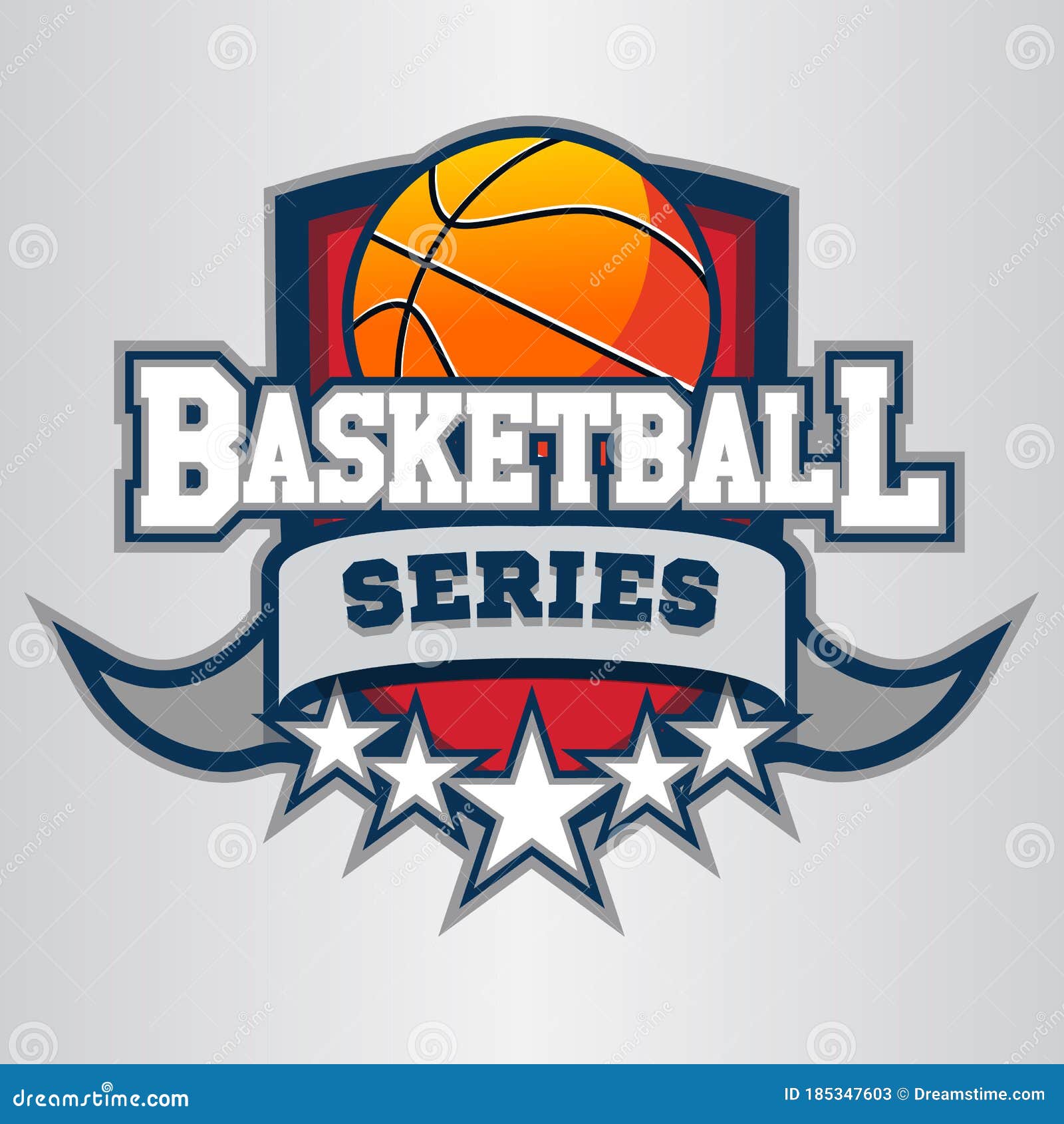 Diseño Del Logo Deportivo De Baloncesto Ilustración del Vector -  Ilustración de bola, baloncesto: 185347603