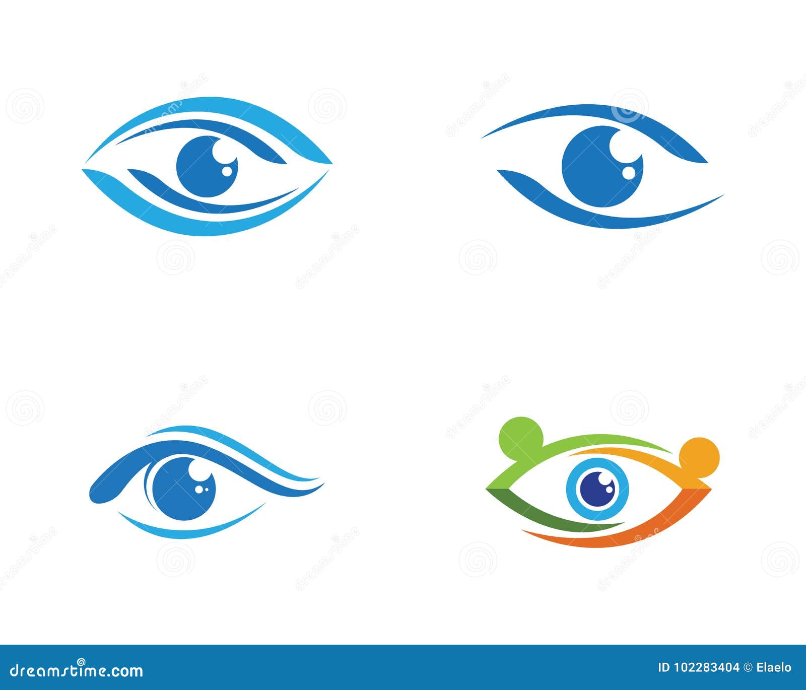 Diseño De Logotipo Vectorial Para El Cuidado De La Vista Ilustración del  Vector - Ilustración de insignia, infinito: 102283404, image size:1600x1370