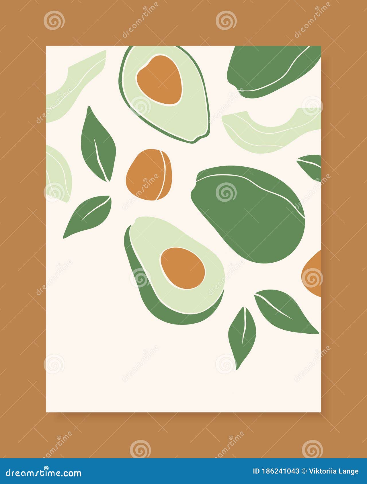 Diseño Elegante De Portada Vectorial Con Frutos Aguacate. Ilustración del  Vector - Ilustración de alimento, hojas: 186241043